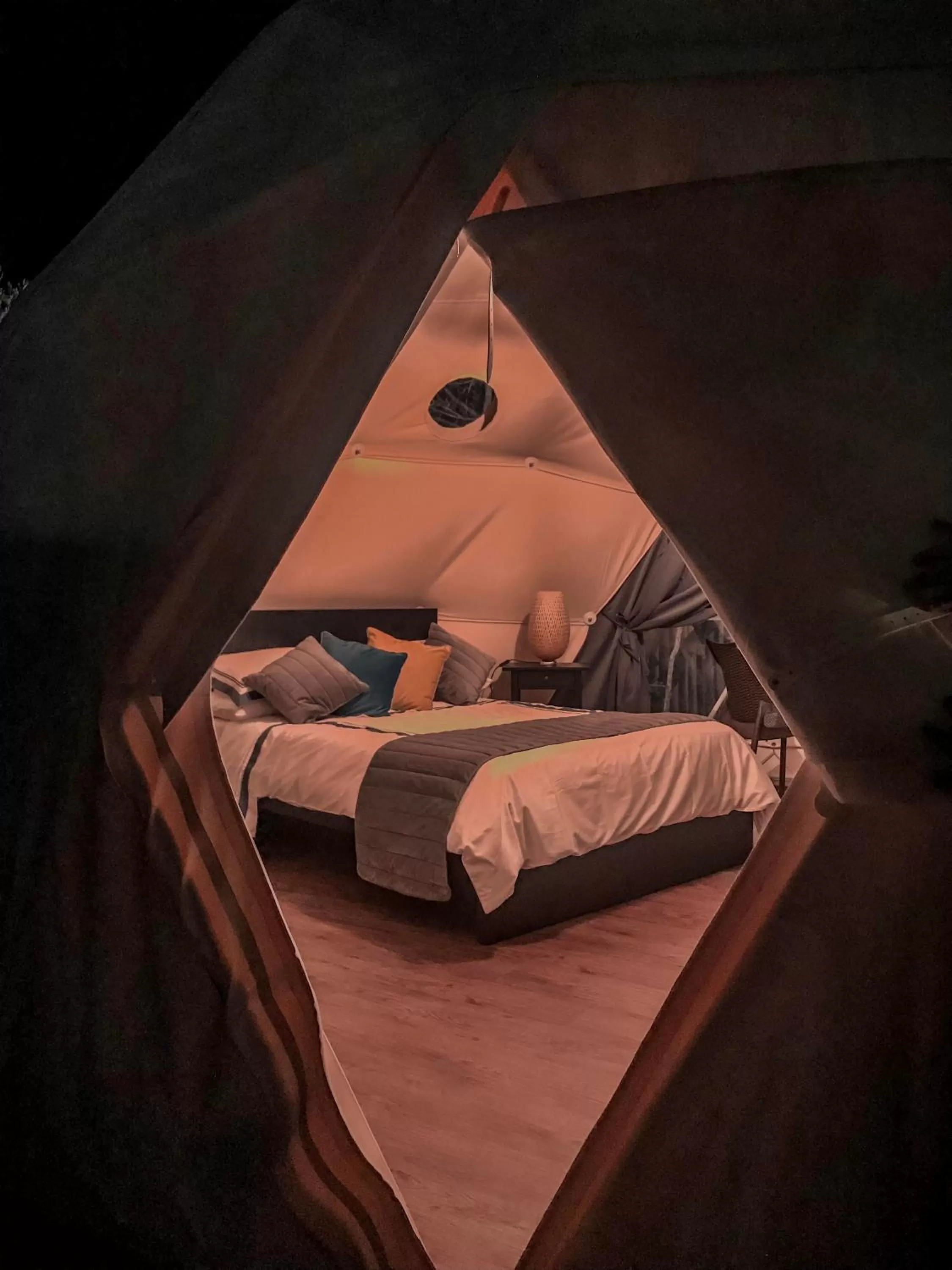 Bed in Aquamare Beach Camp Resort