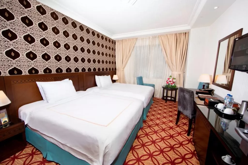 Bed in Dallah Taibah Hotel