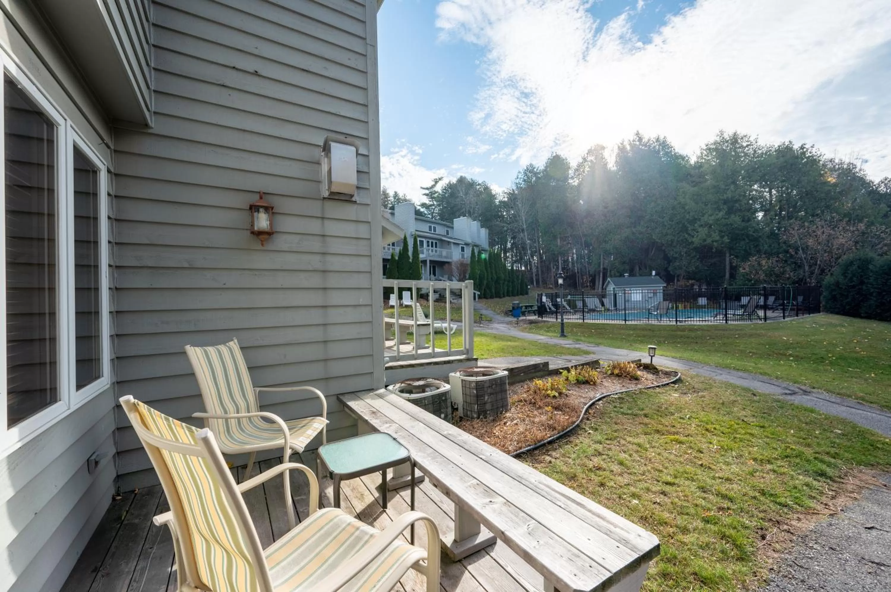 Patio in Evergreen Hill Condominiums