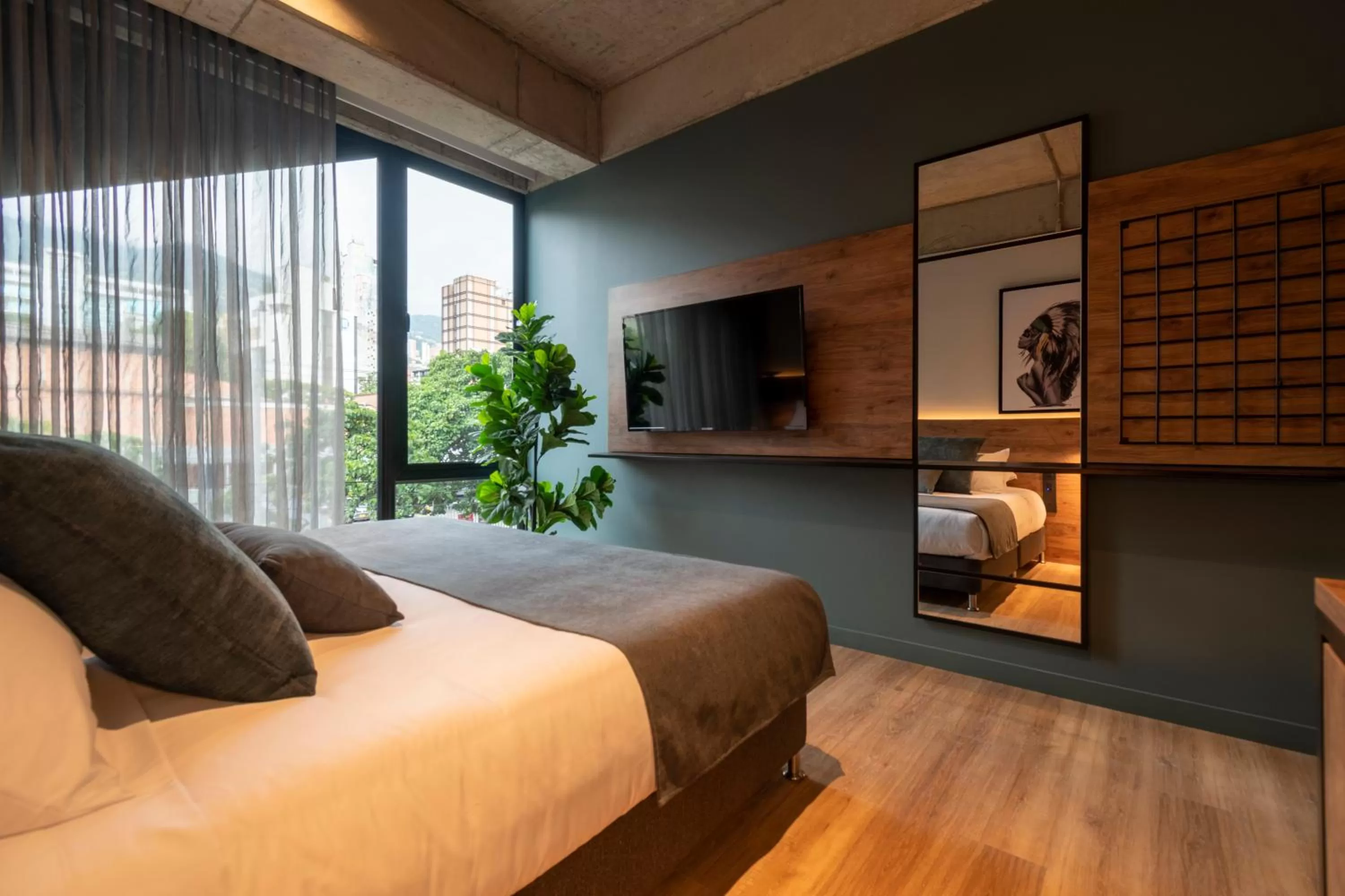 TV and multimedia, Bed in Hashtag 98 Hotel By Jalo