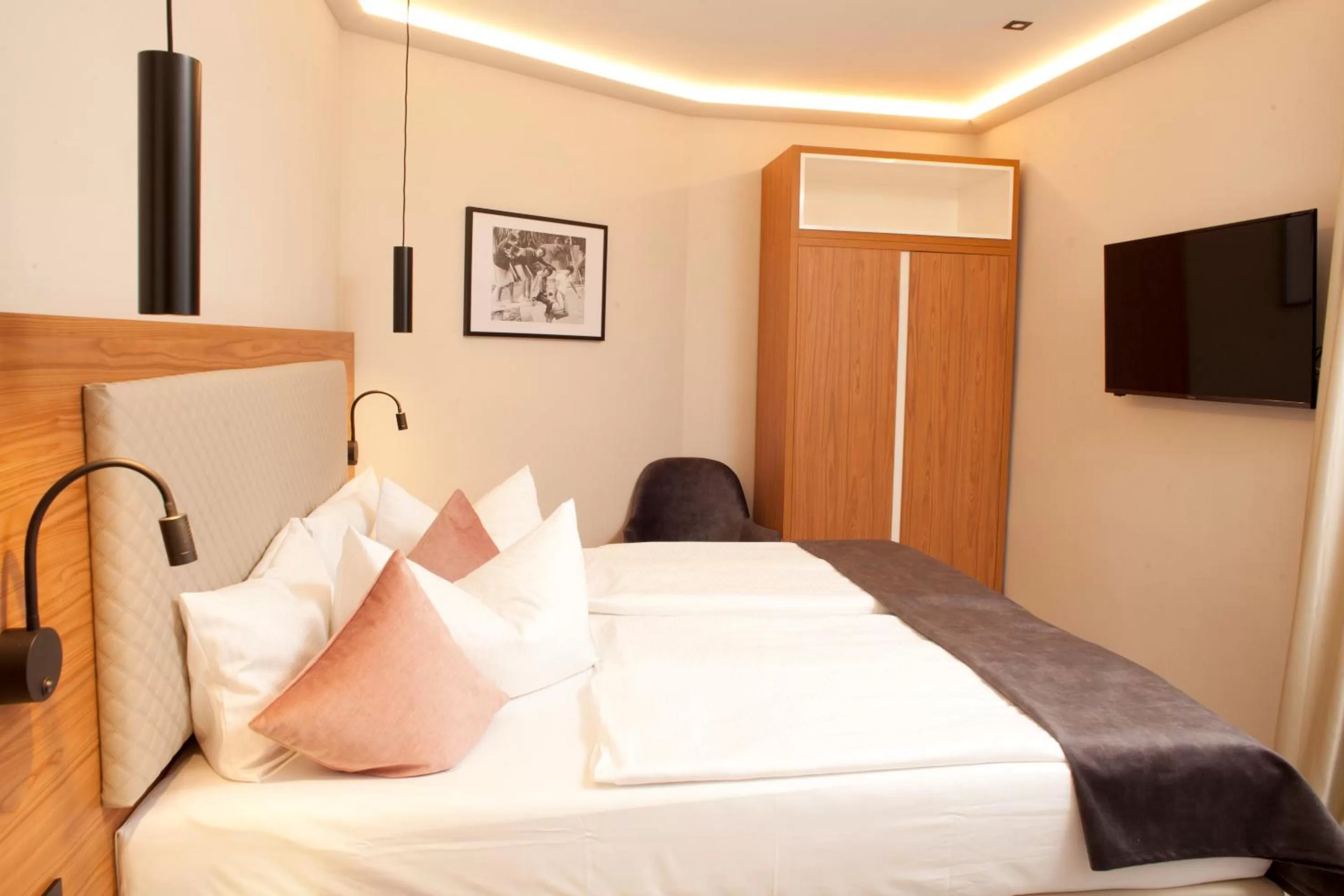 Bed in Hotel Schweriner Hof