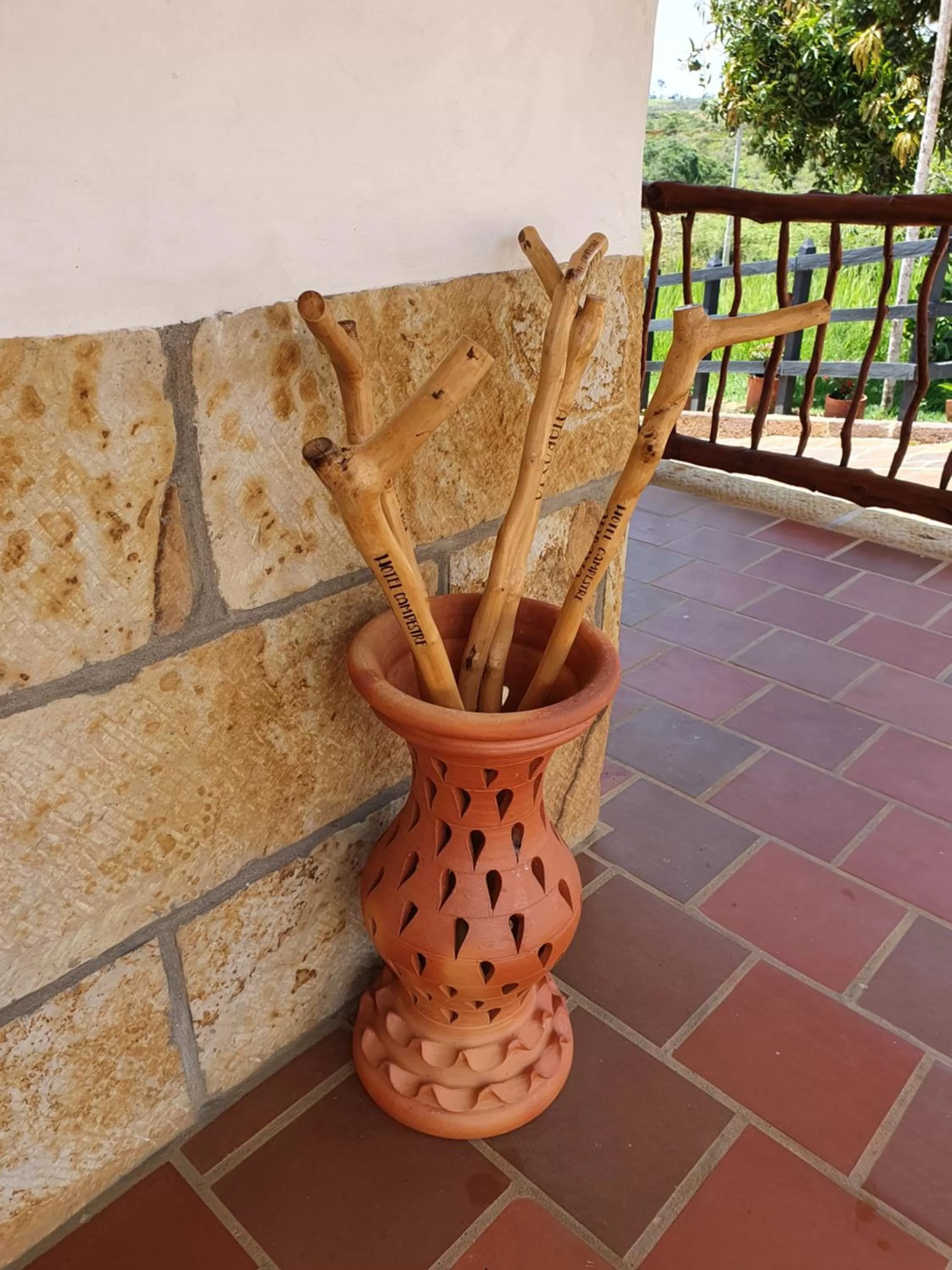 Pool View in Hotel Campestre Ataraxia Barichara