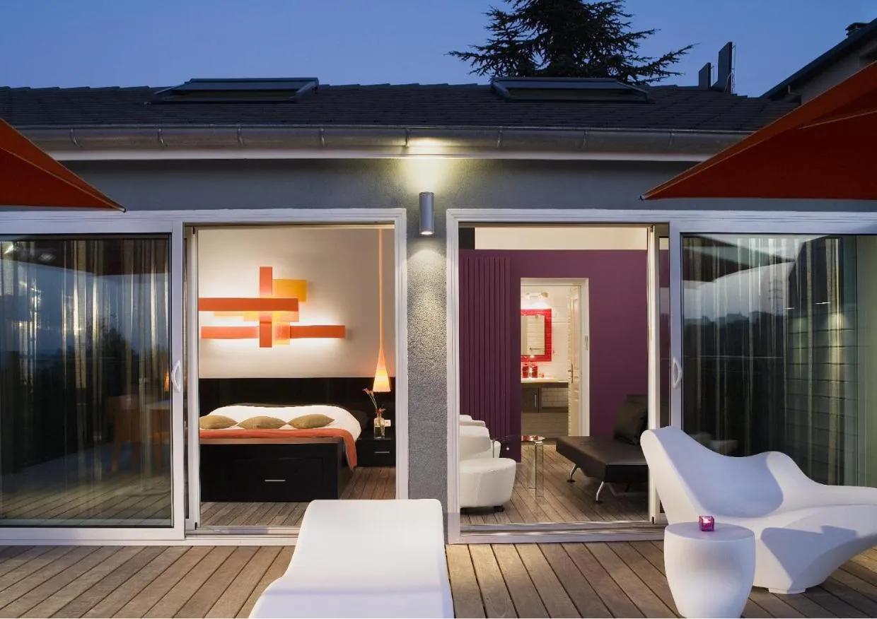 Night, Bed in Hotel Du Golf