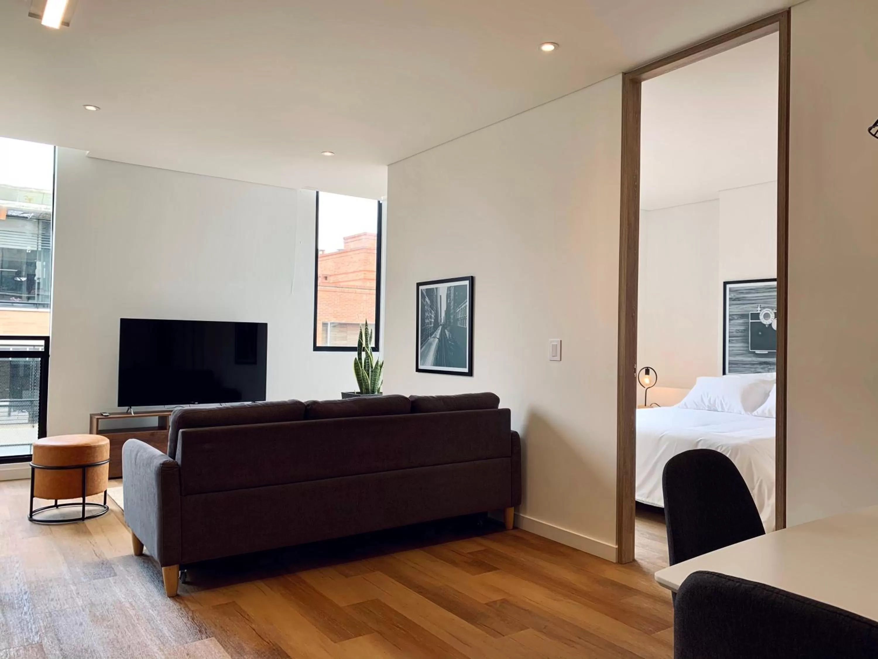 TV/Entertainment Center in Kubik apartments in Exclusive Virrey