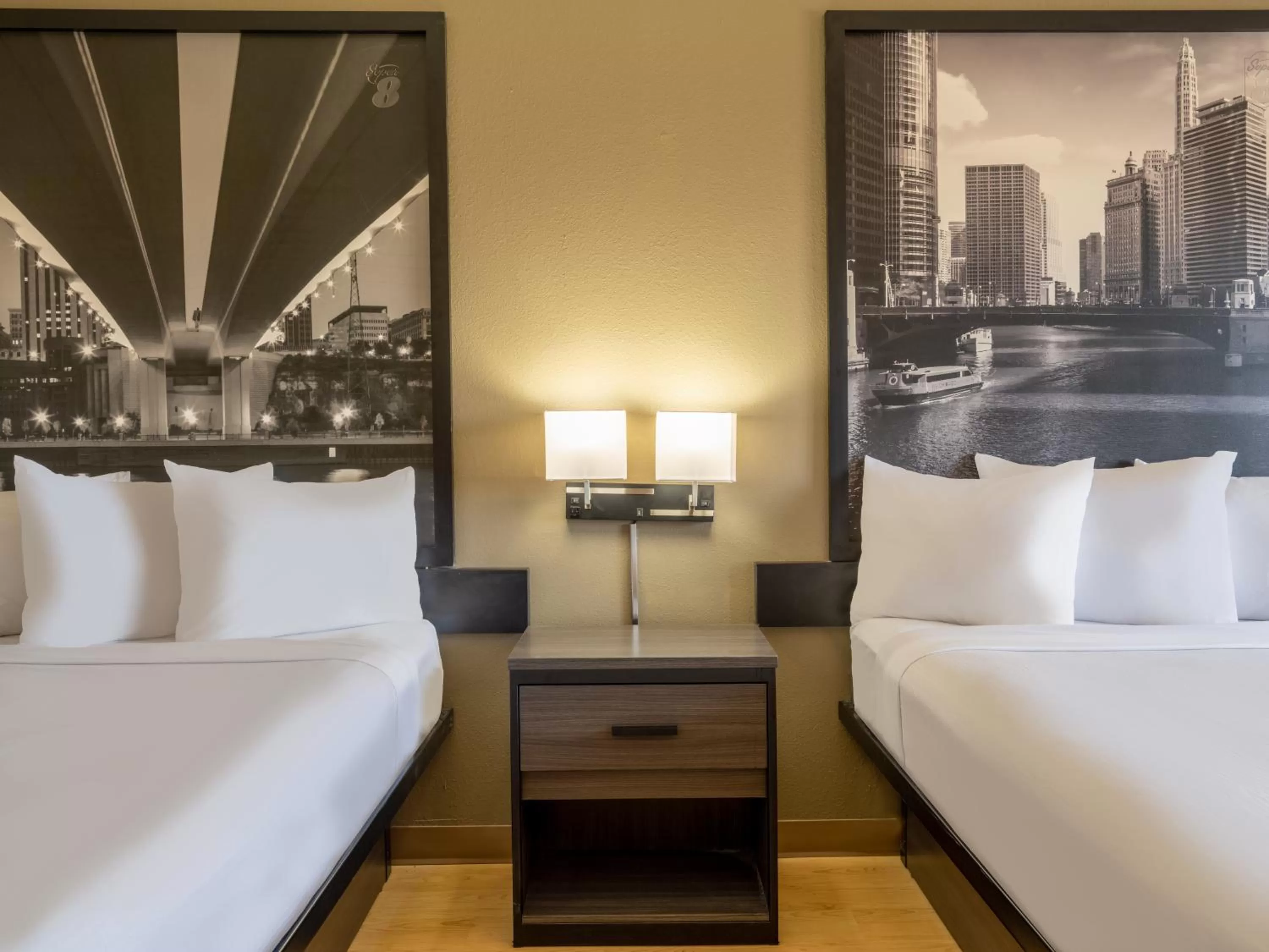 Bed in Super 8 by Wyndham Clinton