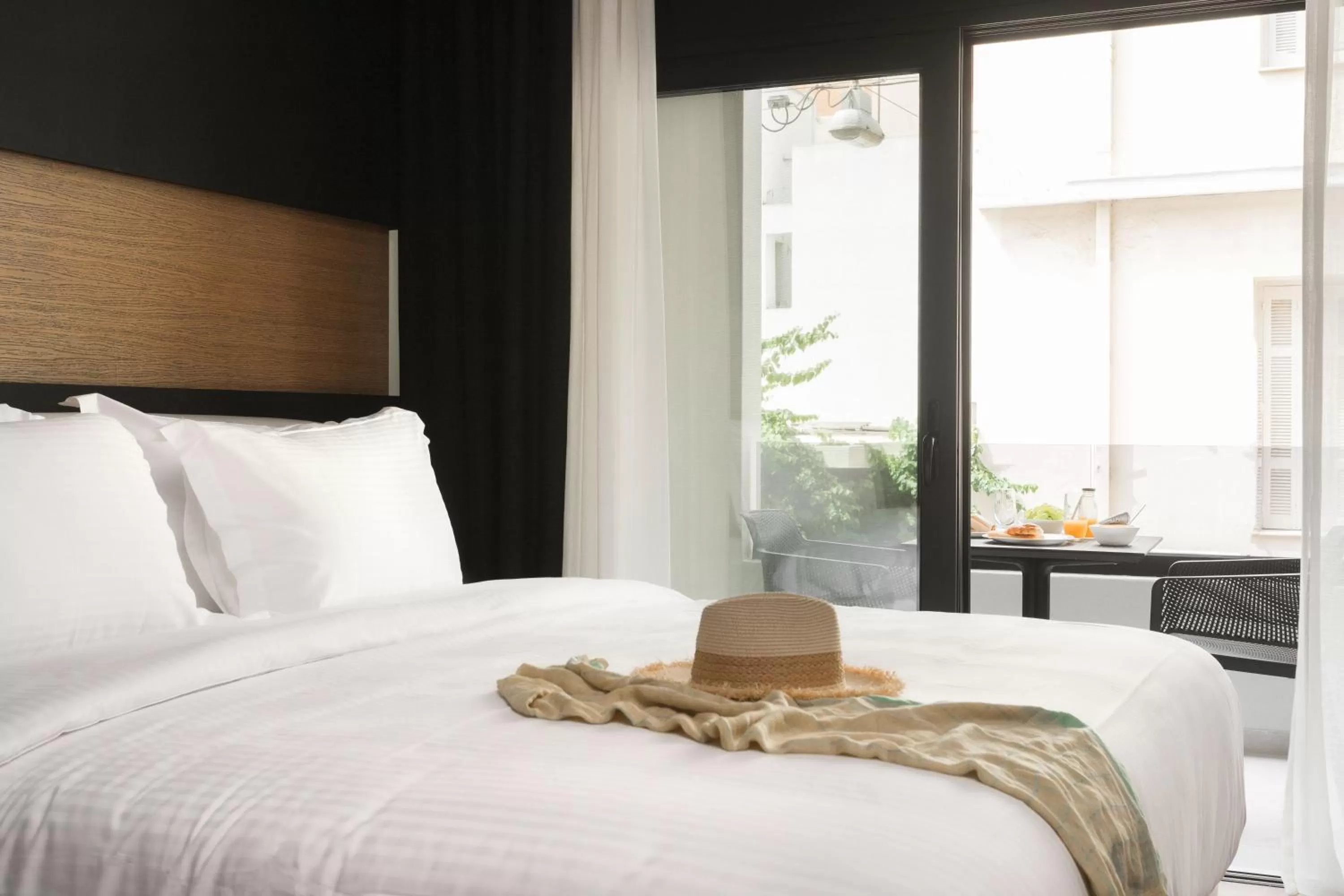 Bed in LUX&EASY Athens Downtown Apartments