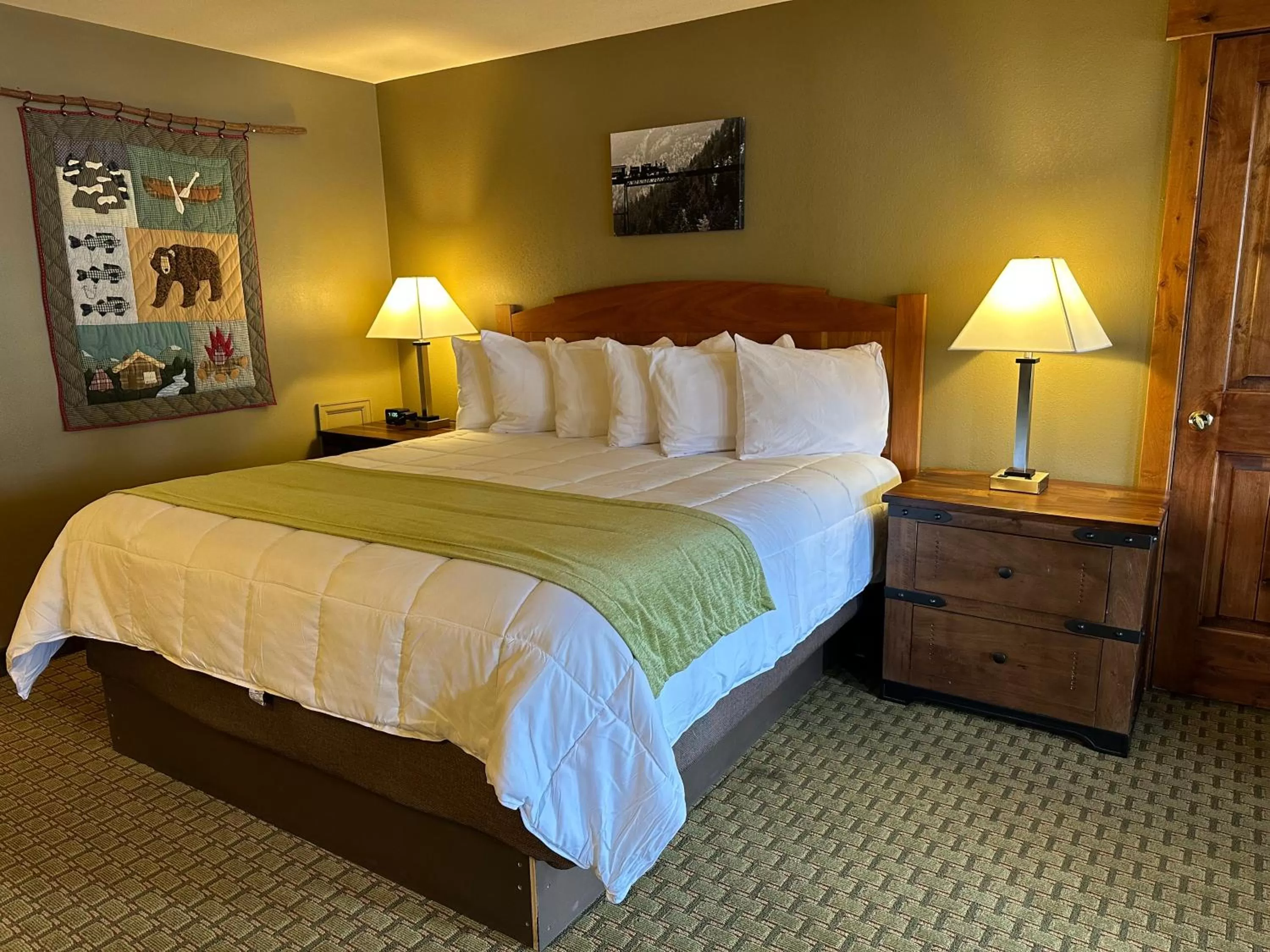 Bed in Silver Moon Inn