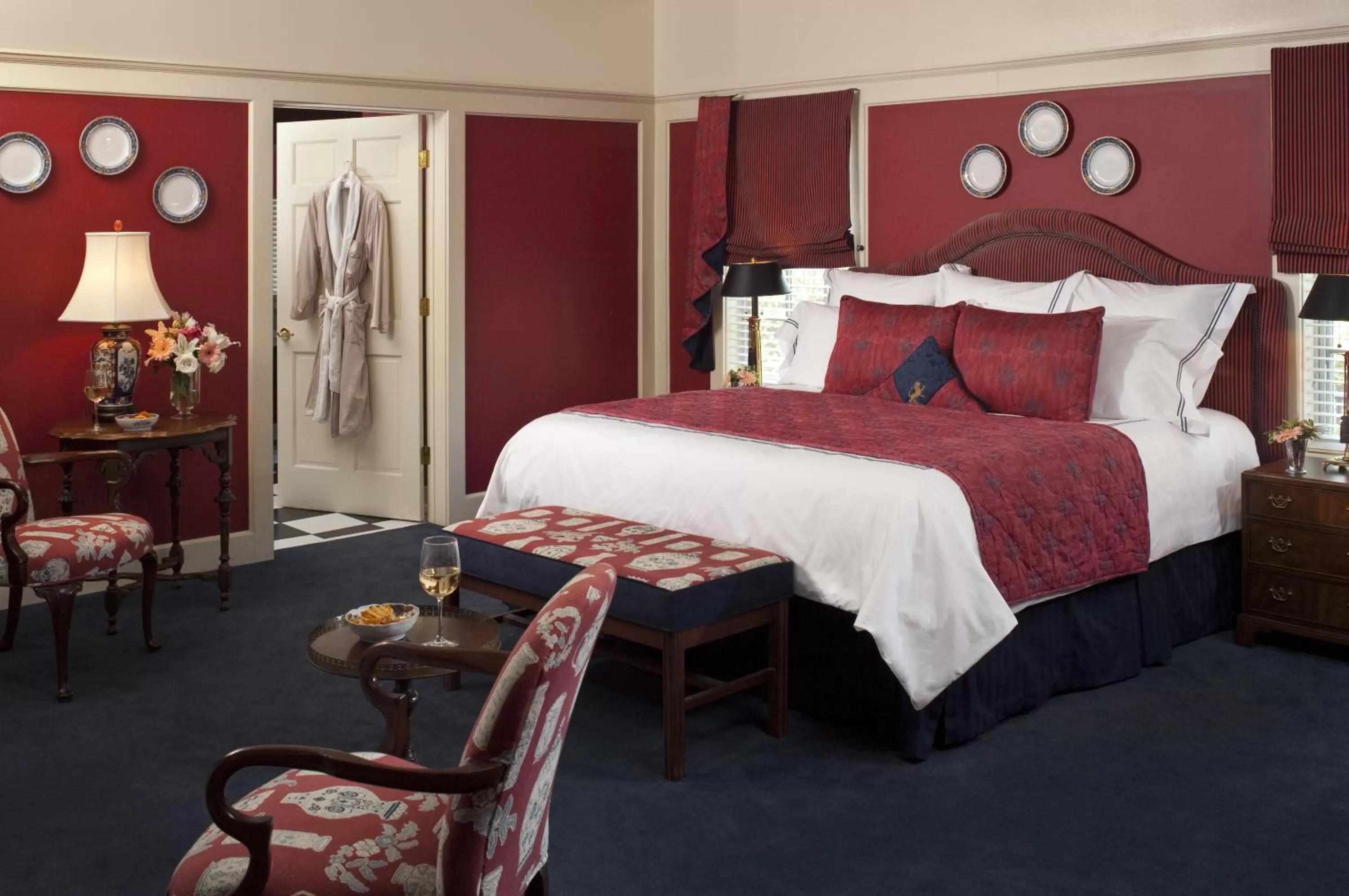 Decorative detail, Bed in Fairview Inn