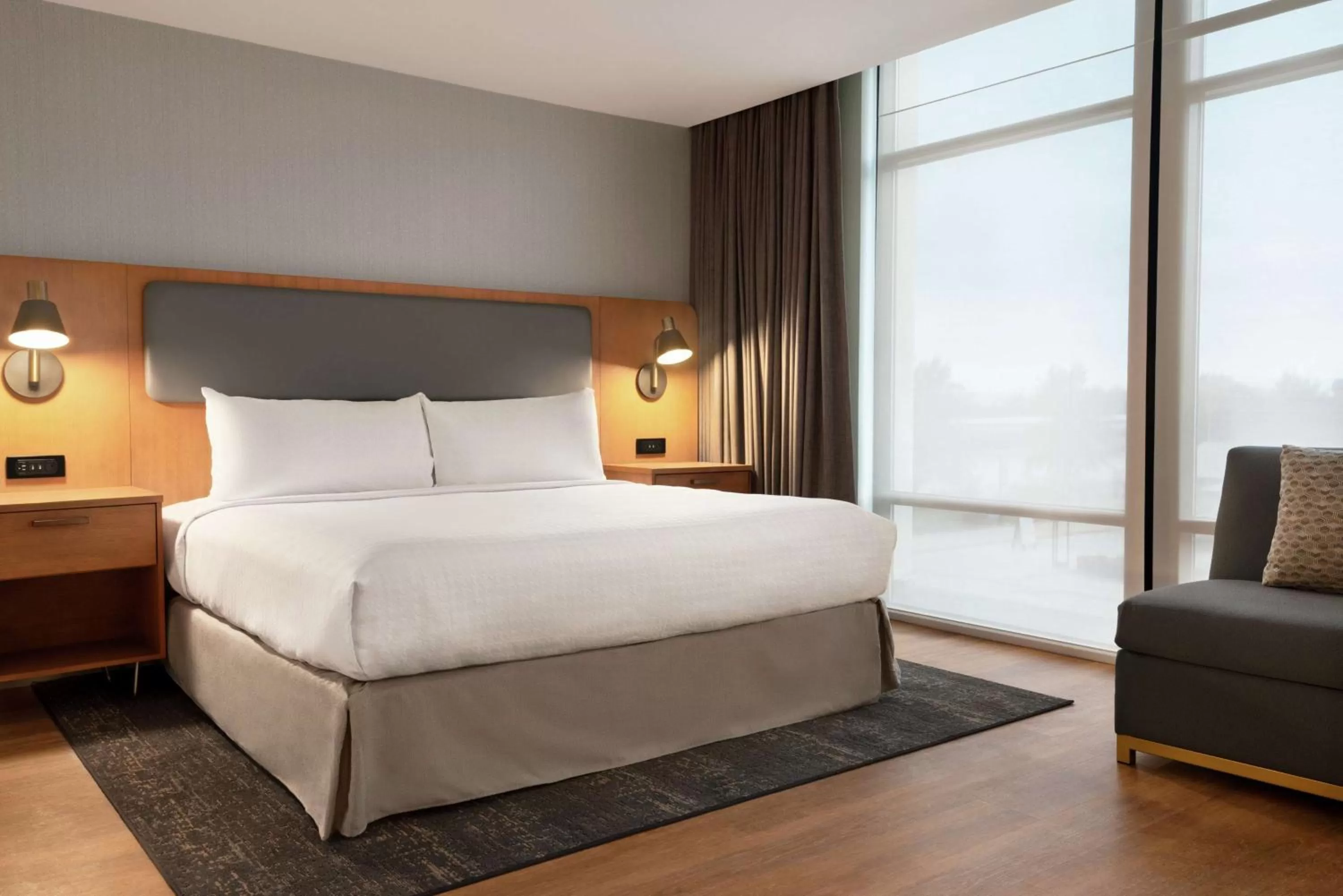 Living room, Bed in Homewood Suites By Hilton Wilmington Downtown