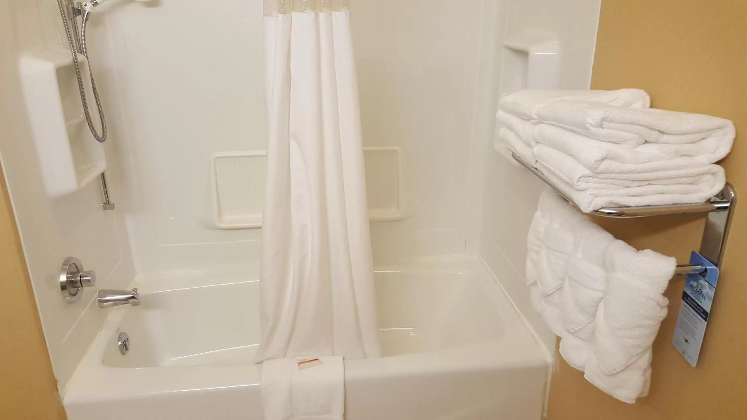 Bathroom in Microtel by Wyndham Bentonville