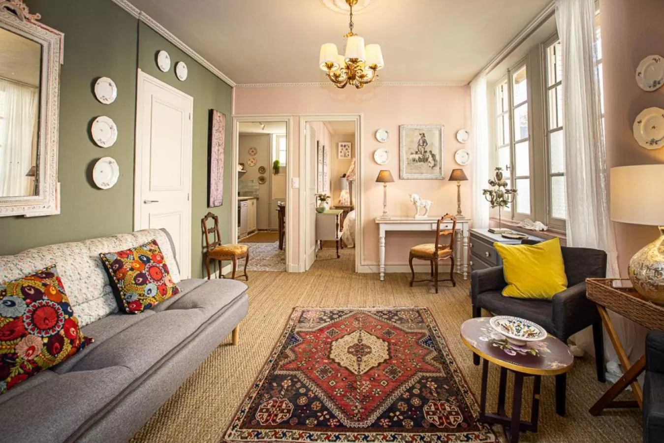 Living room in Carcassonne Bed and Breakfast du Palais