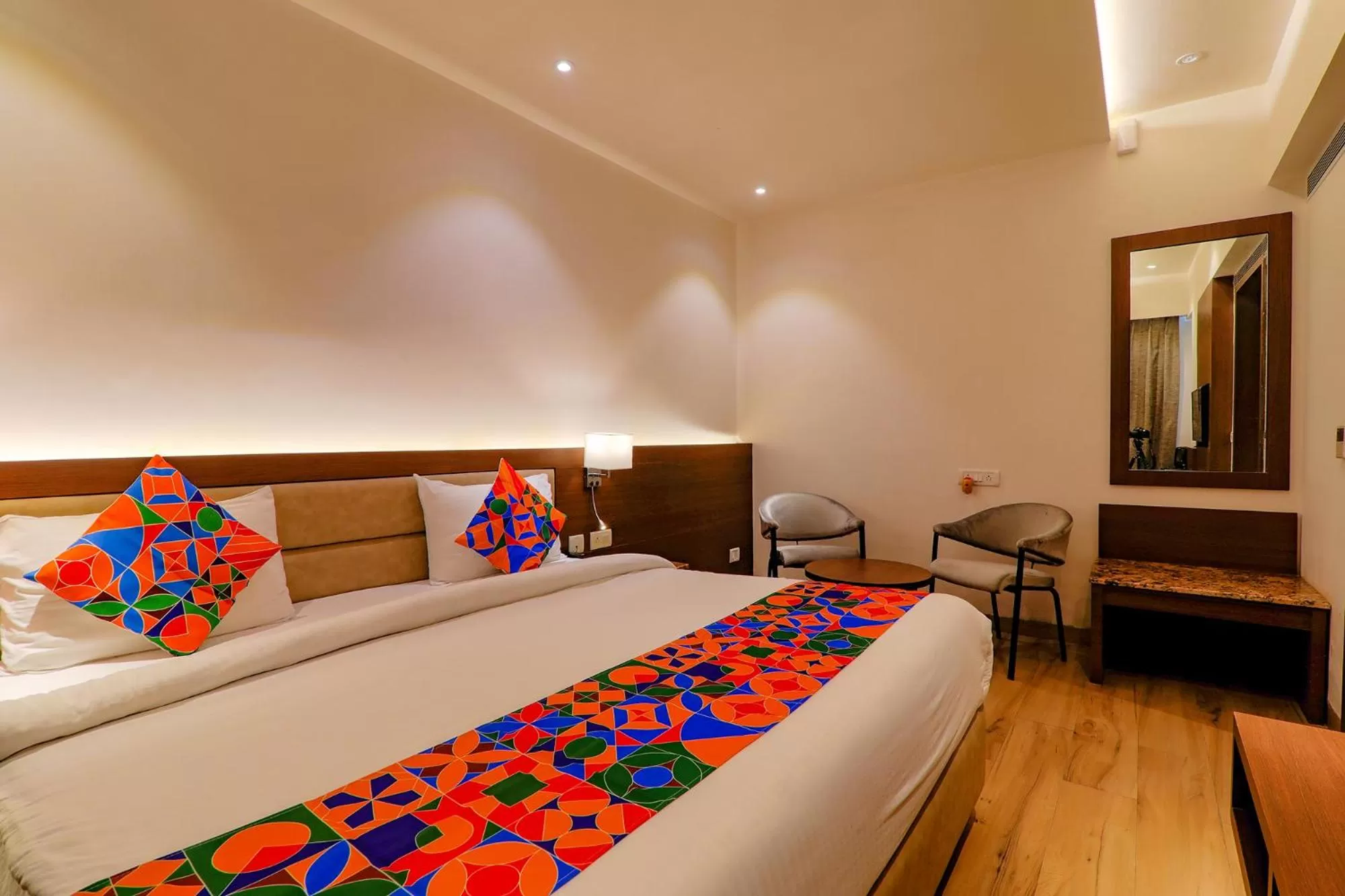 Bed in FabHotel Aurelia Grand