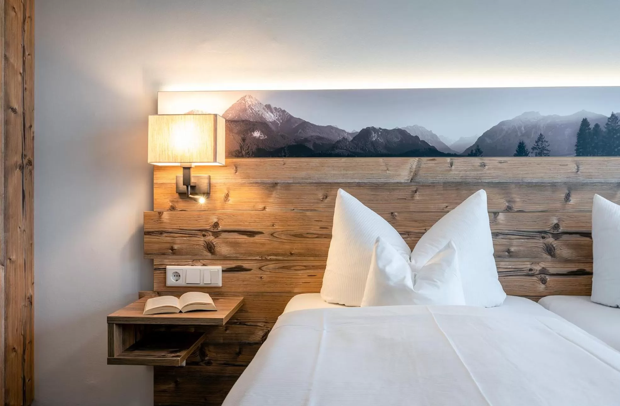 Bed in AVALON Hotel Bad Reichenhall