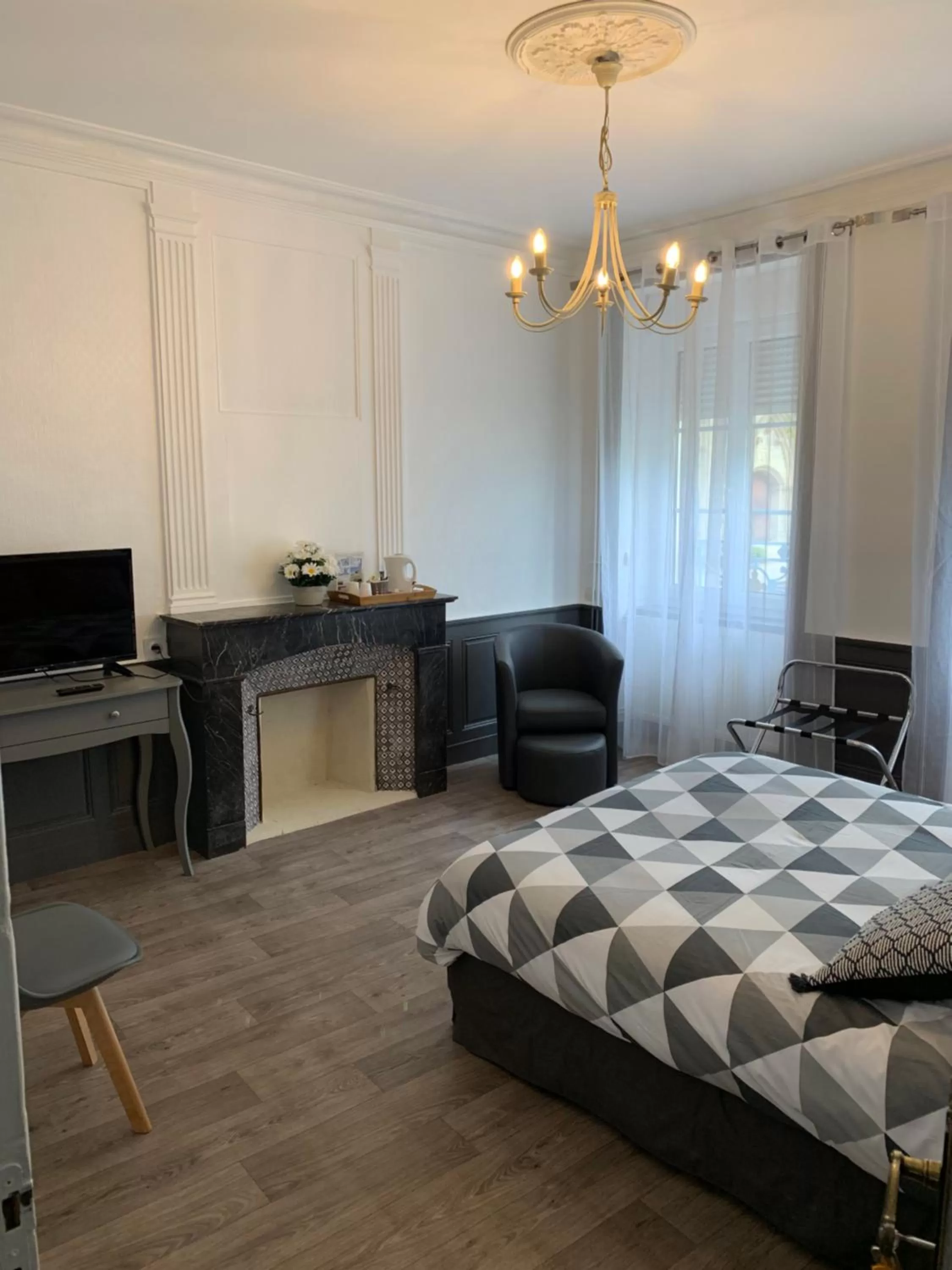 Bed in Chambres d'hôtes de l'Eglise