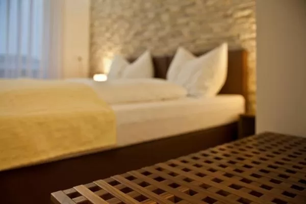 Bedroom, Bed in Hotel Wallern Garni