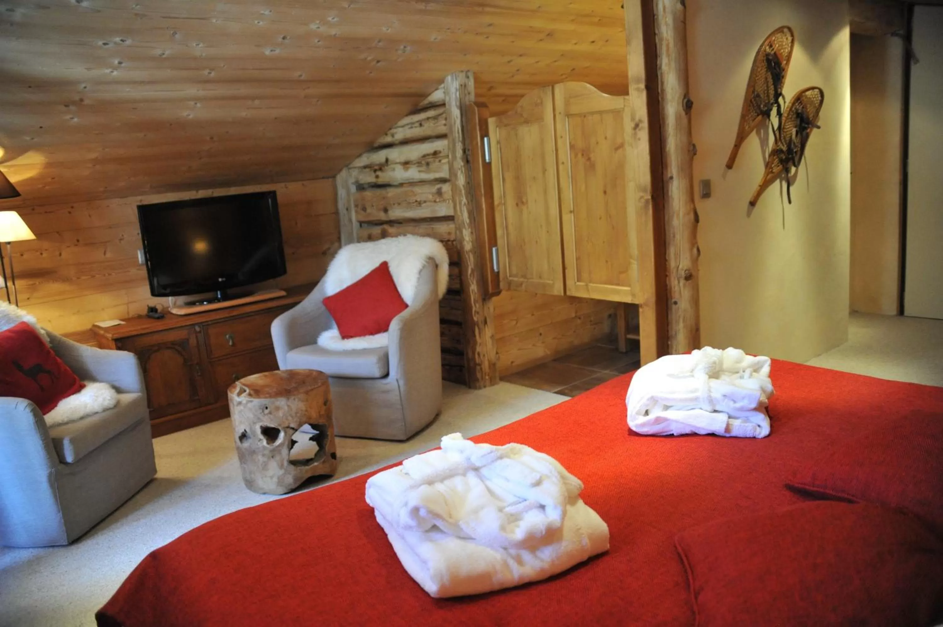 Bed in Hôtel Chalet Alpage
