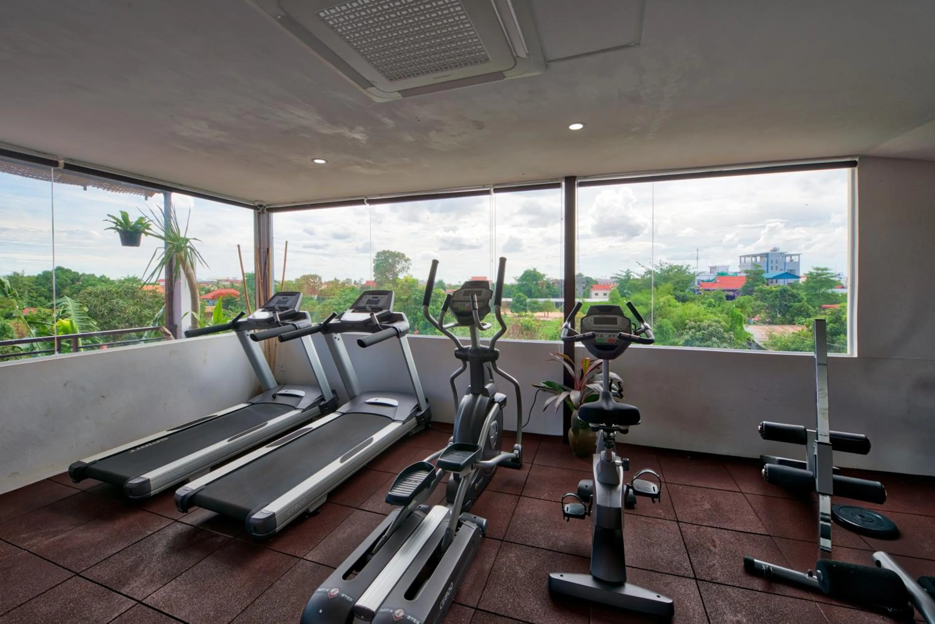 Fitness centre/facilities in Mane Village Suites