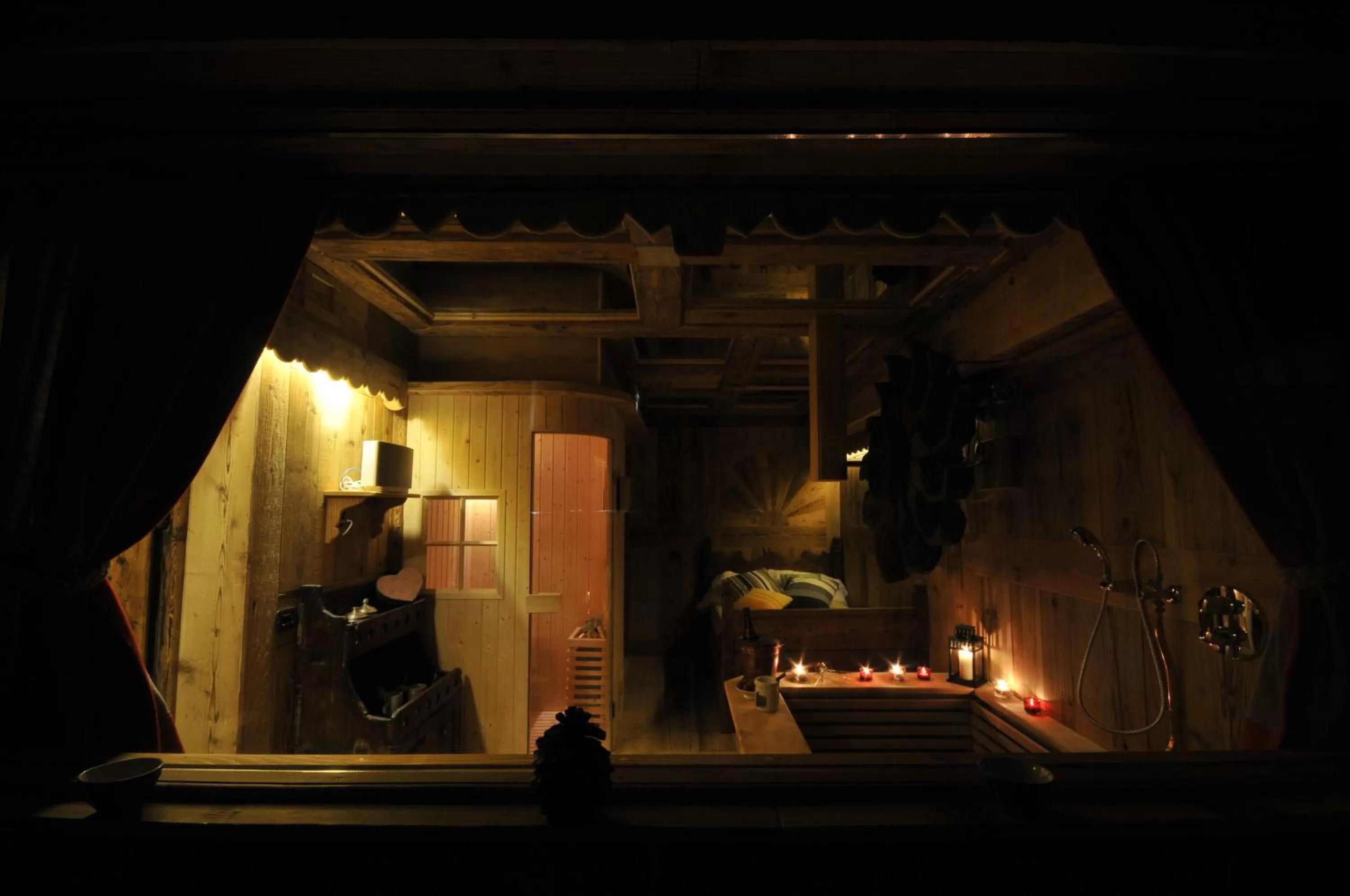 Sauna in Hotel Chalet La Meridiana