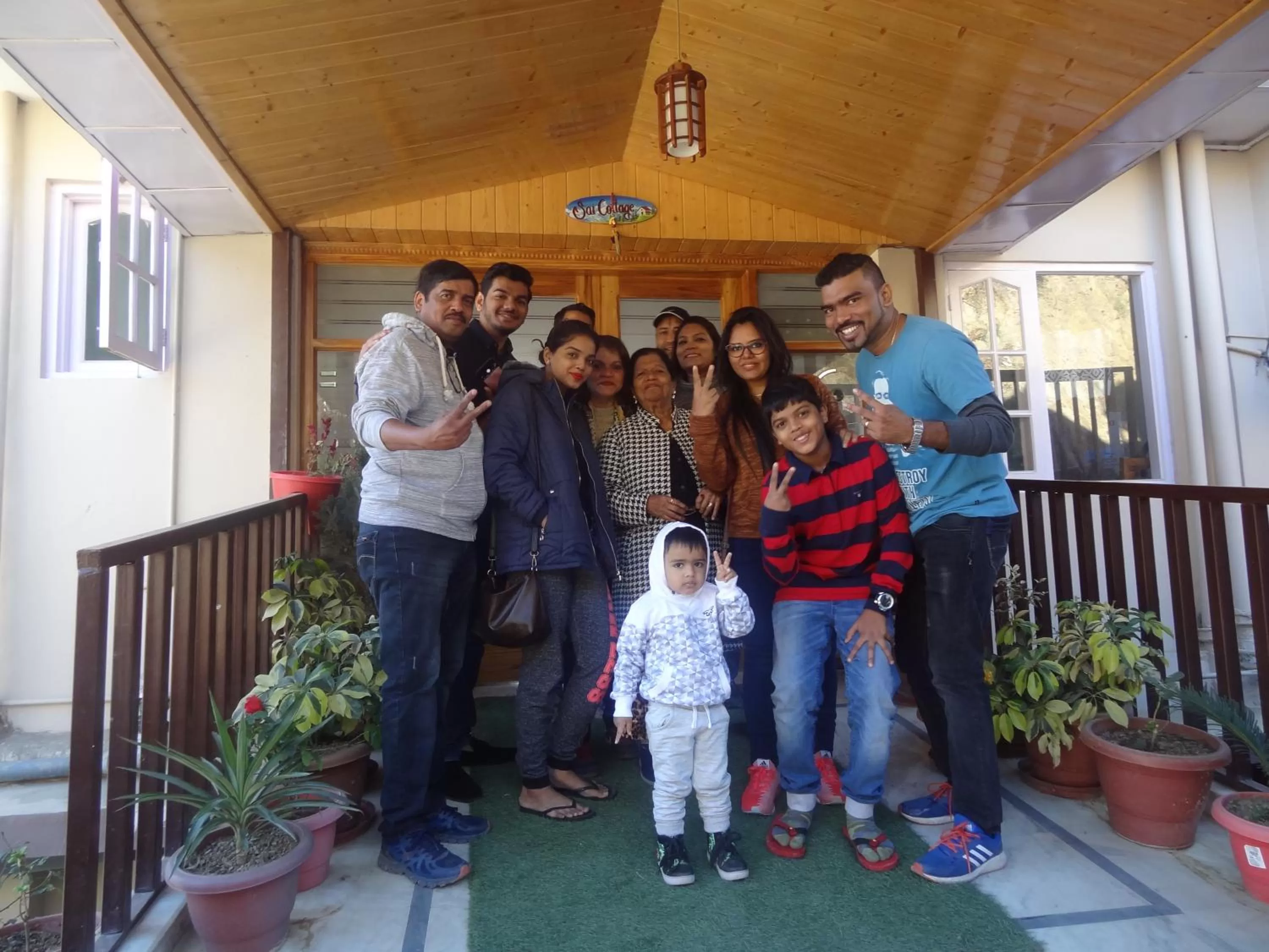 group of guests in Sai Cottage Shimla