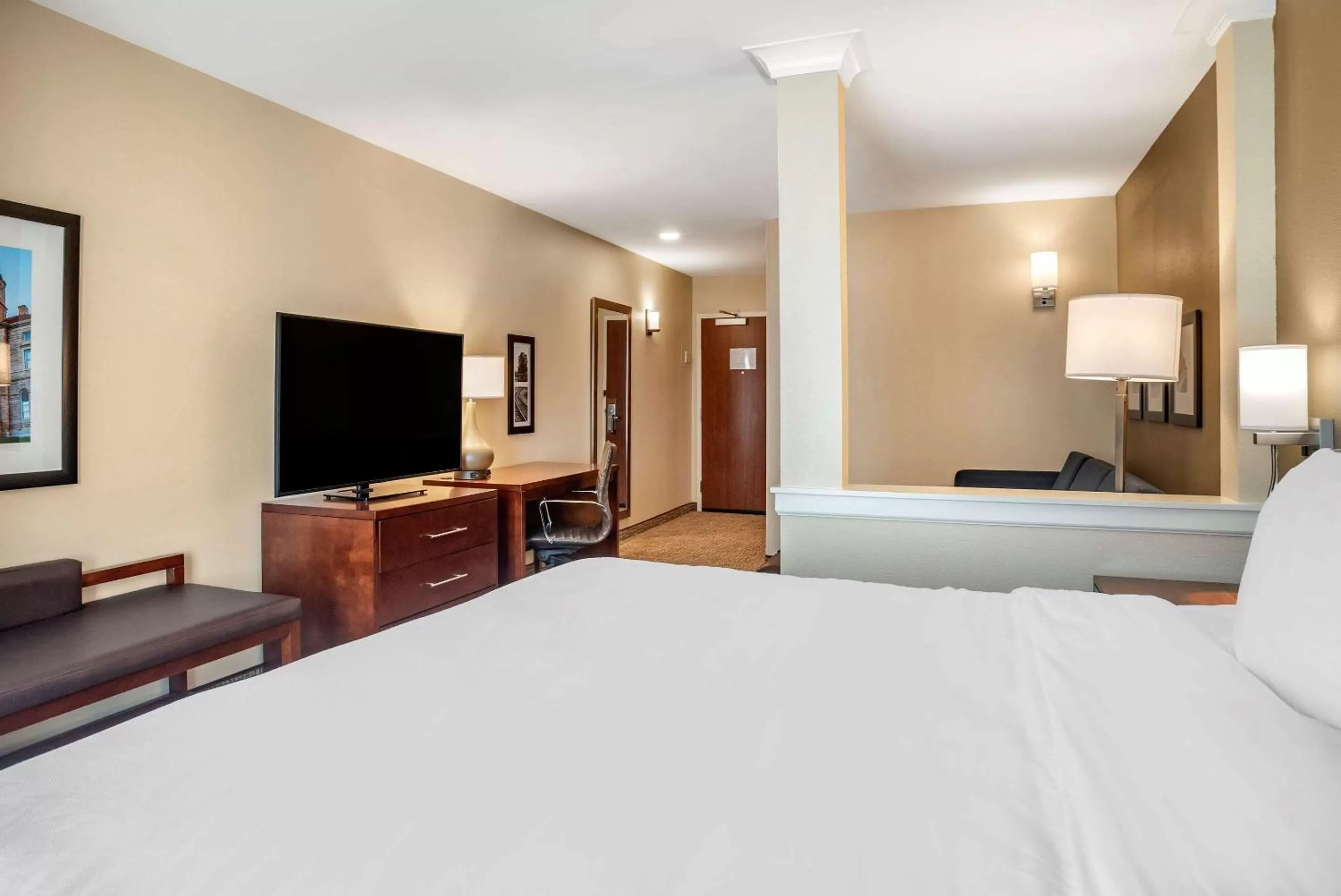 Photo of the whole room, Bed in Comfort Inn & Suites Harrisonburg