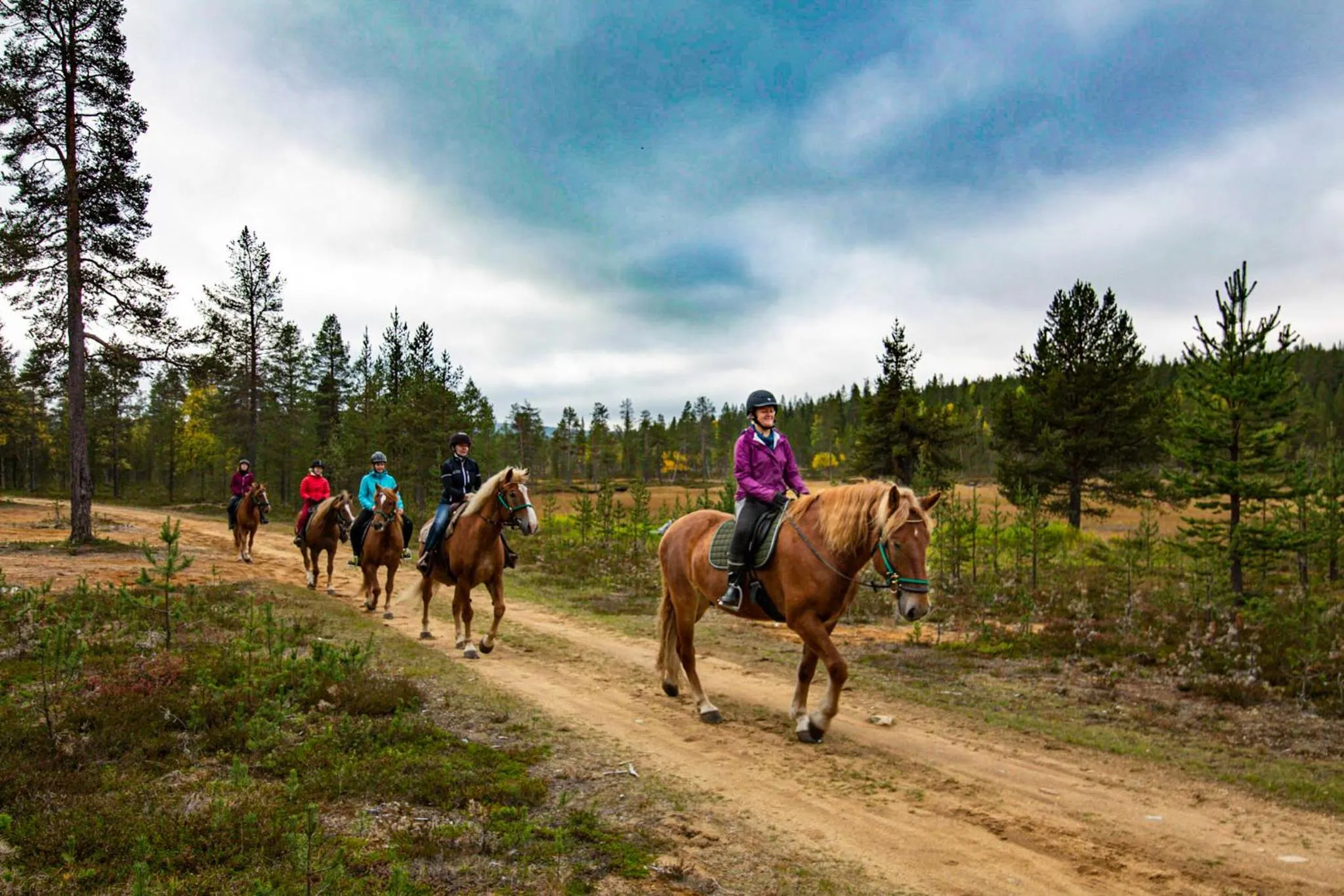 People in Aurora Village Ivalo