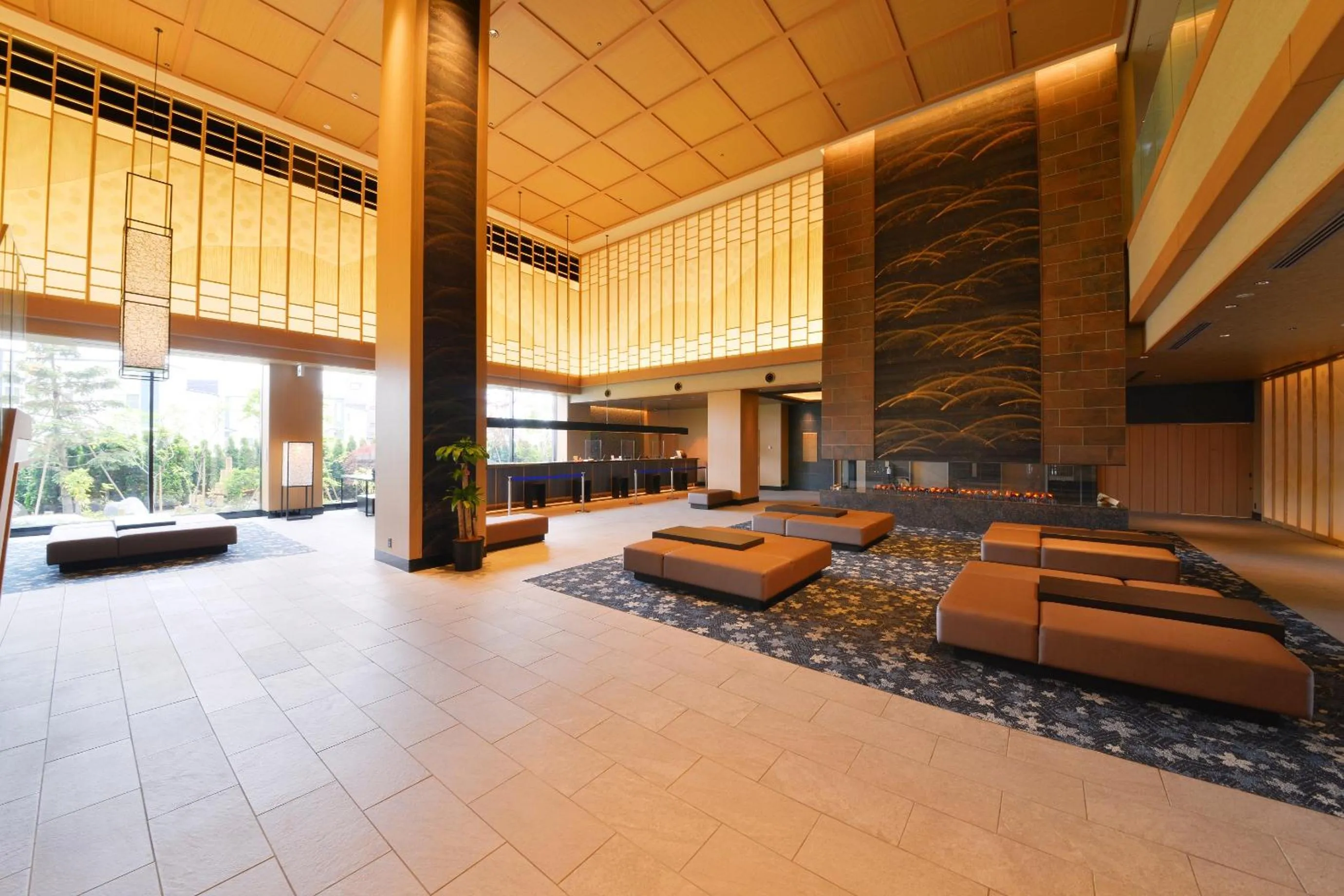 Lobby or reception in Hakodate Yunokawa Onsen Umi to Akari Hewitt Resort