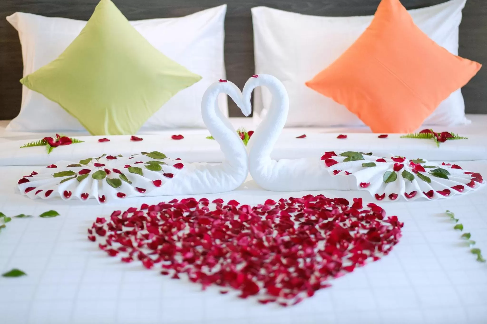 Bed in Clover Hotel Hatyai