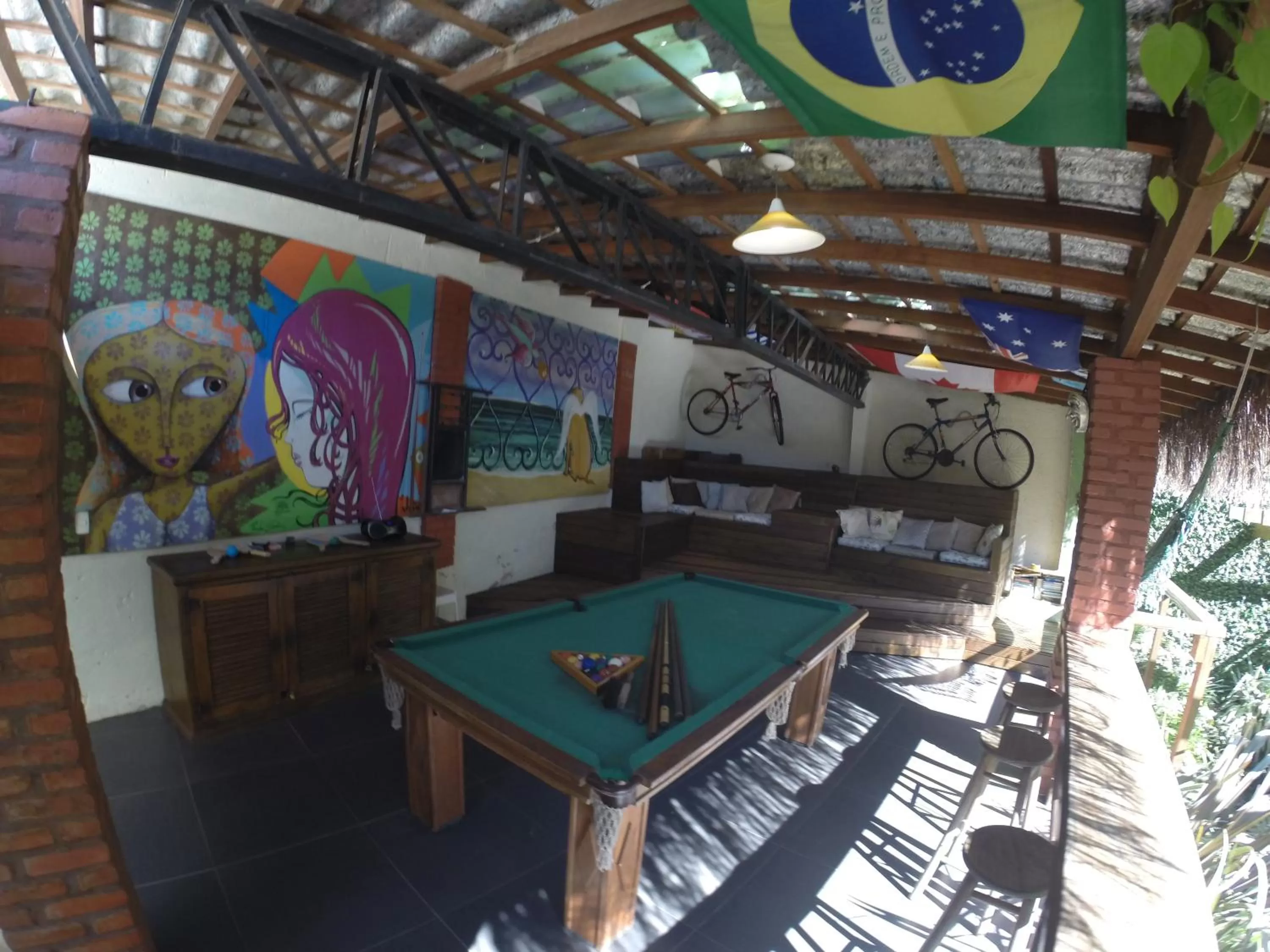 Lounge or bar, Billiards in Pousada Green