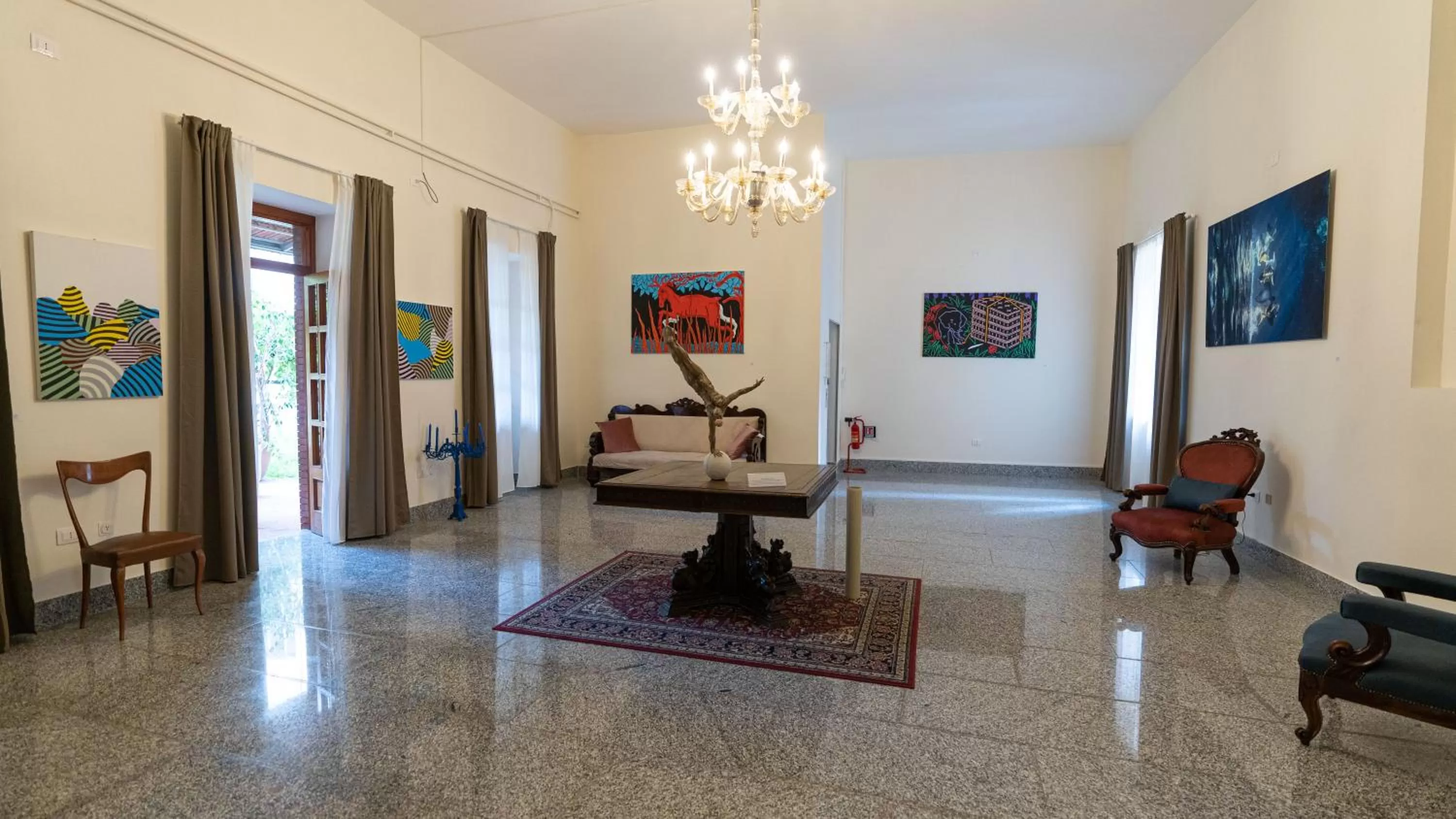 Living room in Palazzo Cappuccini Art Relais