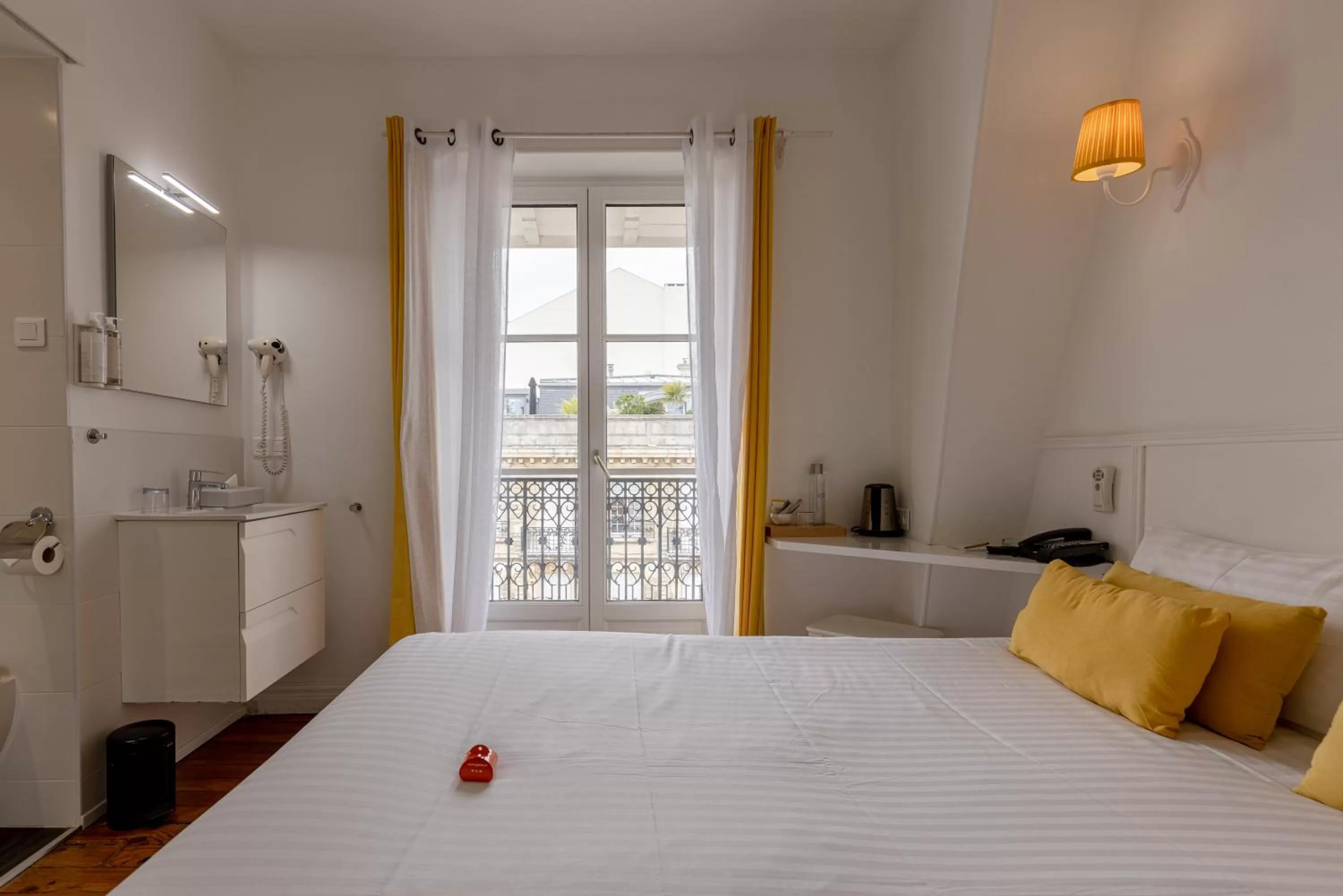 Bedroom, Bed in Hôtel & Espace Bien-être La Maison du Lierre