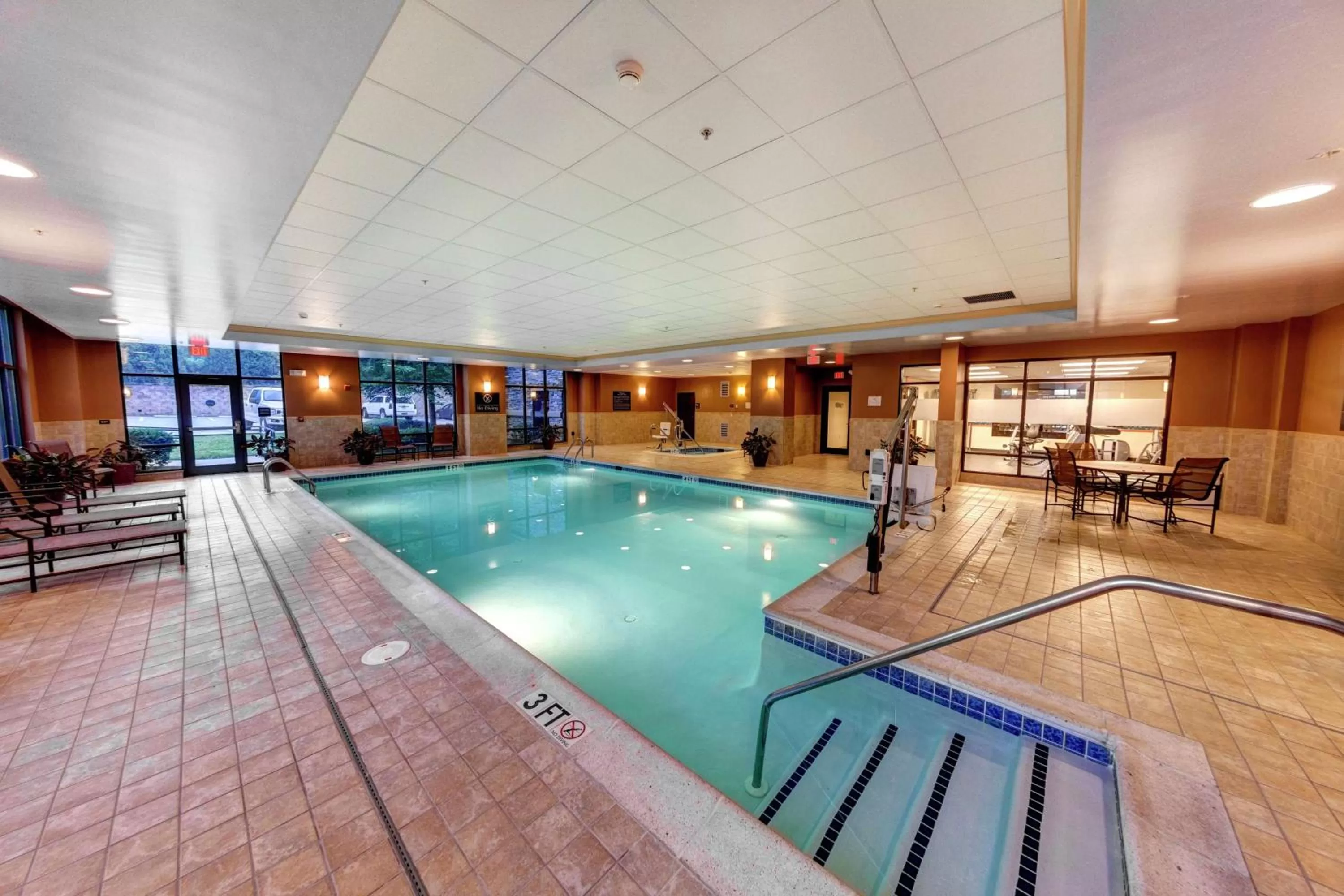 Pool view in Hampton Inn & Suites Chadds Ford