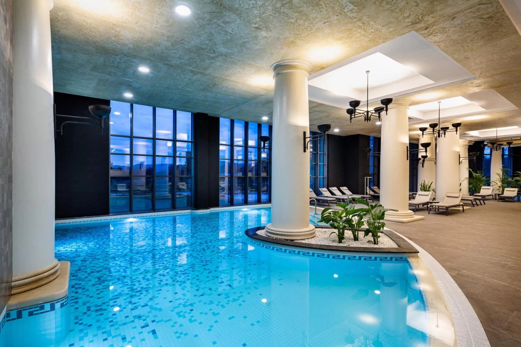 Pool view in Kings' Valley Medical & Spa Hotel