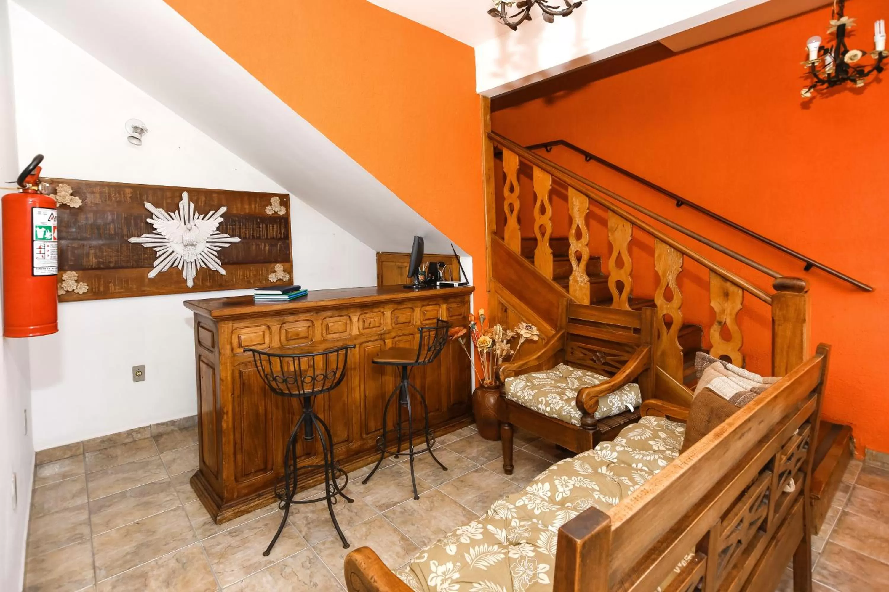 Lobby or reception, Restaurant/Places to Eat in Pousada Neuza Barbosa