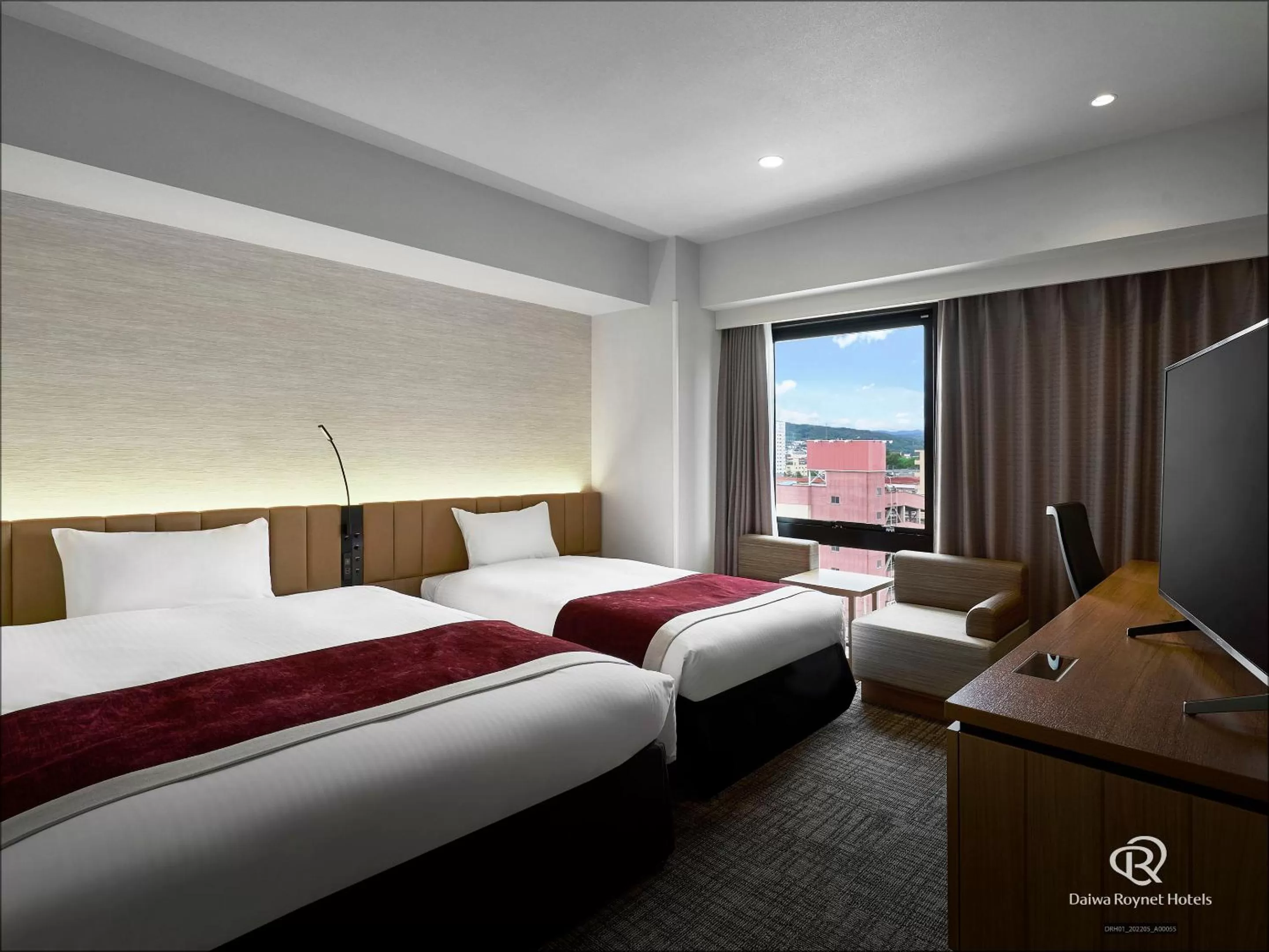 Photo of the whole room, Bed in Daiwa Roynet Hotel Yamagata Ekimae