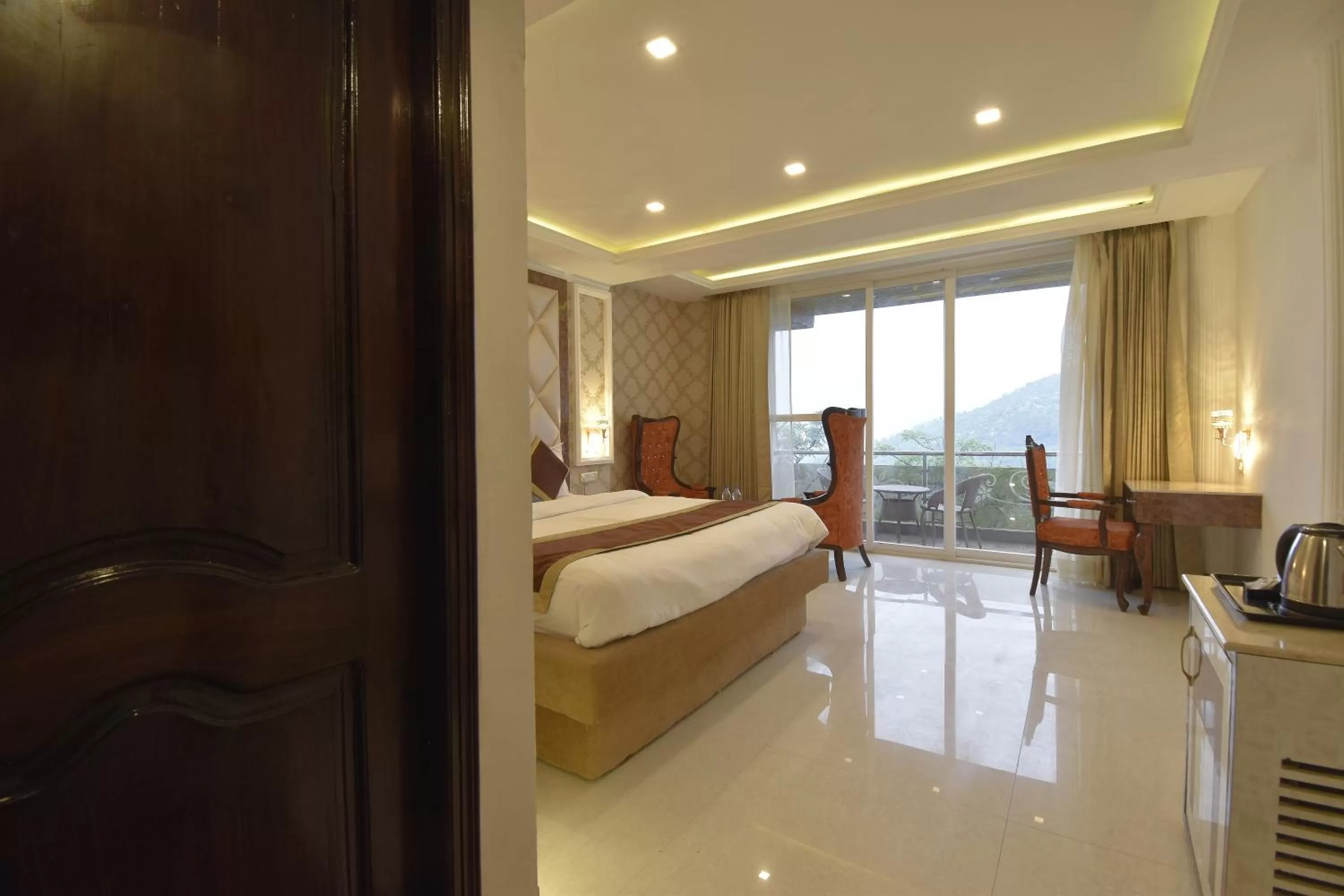 Bed in The Royal Castle AC Centralized