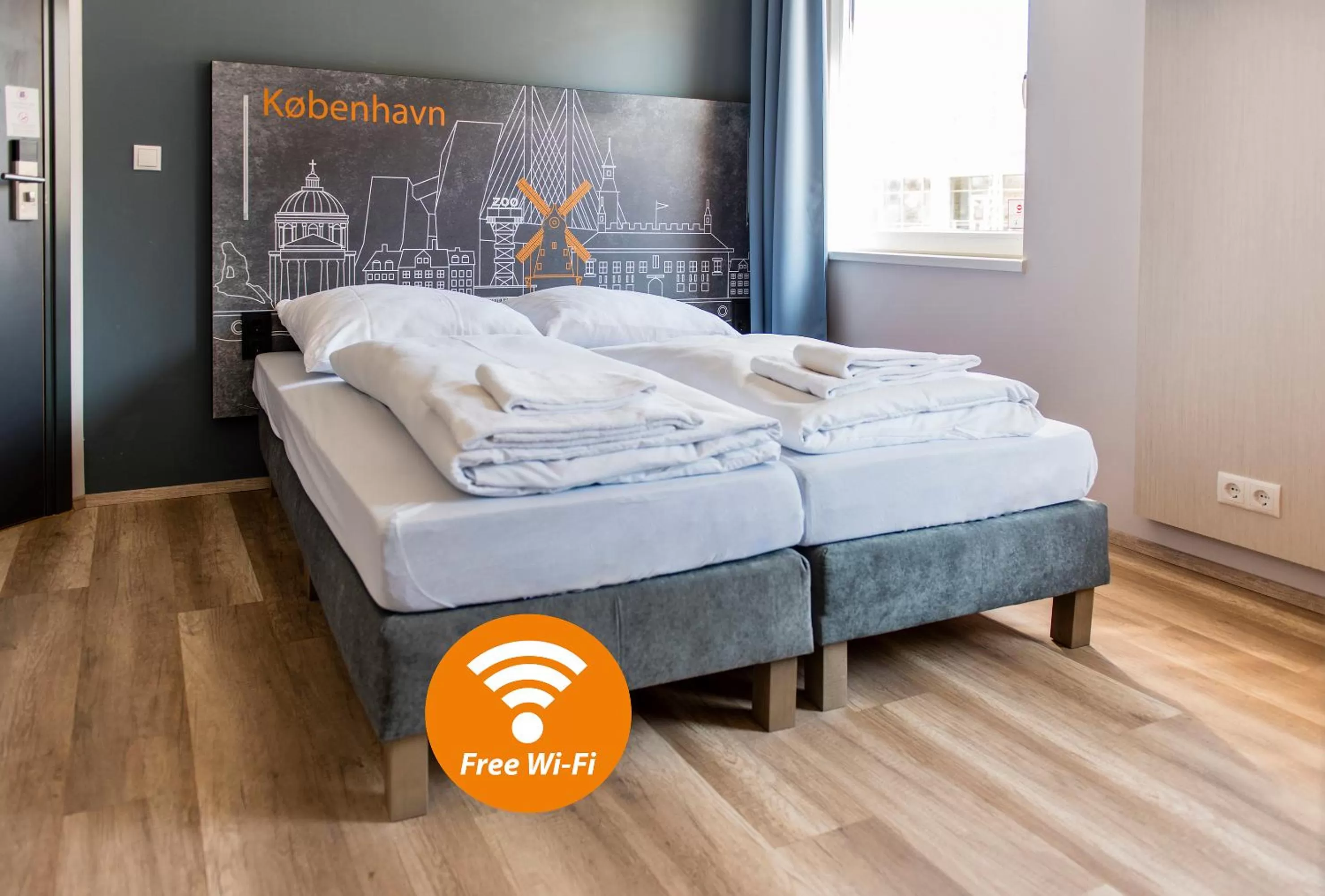 Photo of the whole room, Bed in a&o Copenhagen Nørrebro