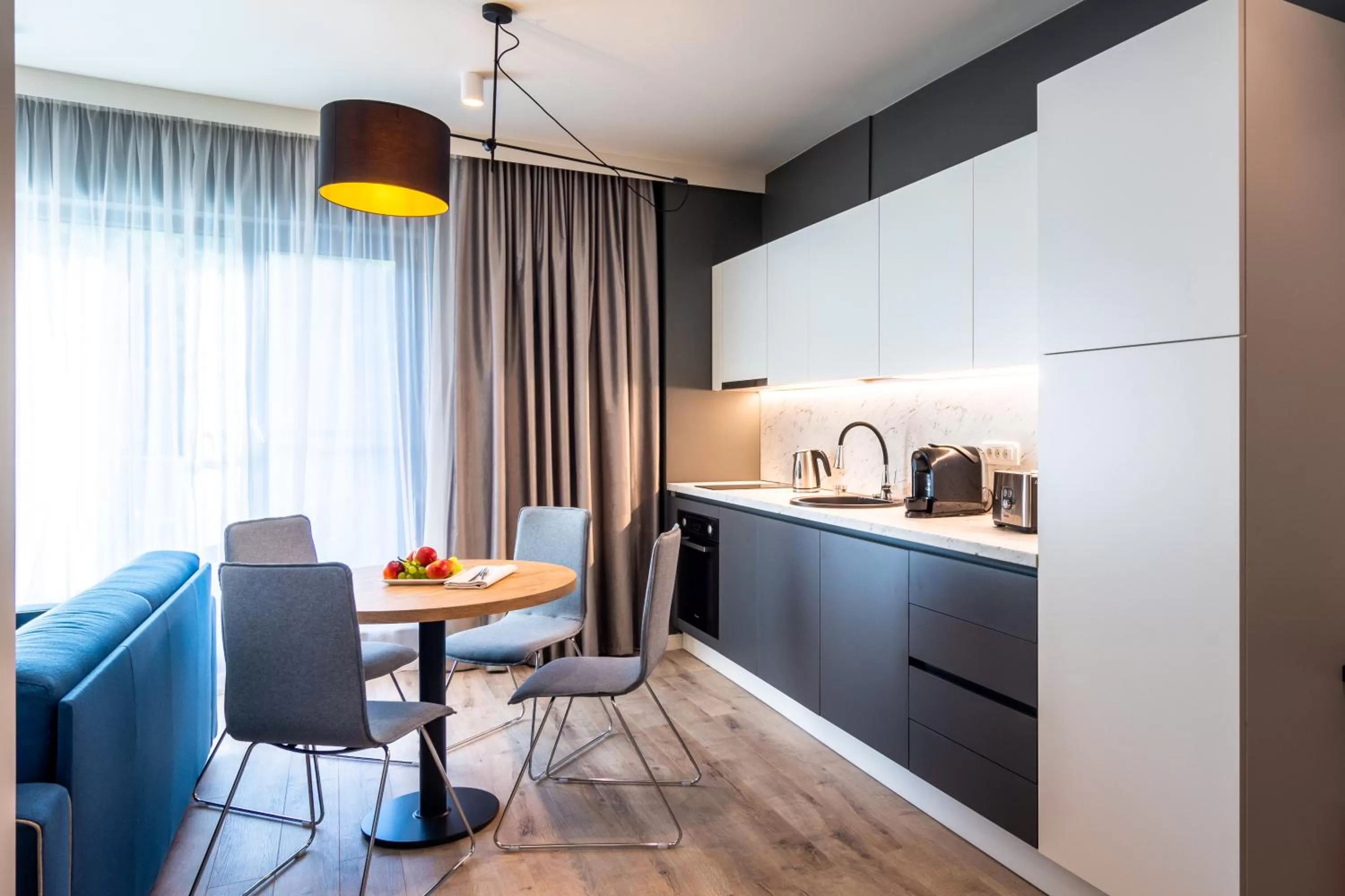 Kitchen or kitchenette in Aparthotel NOX