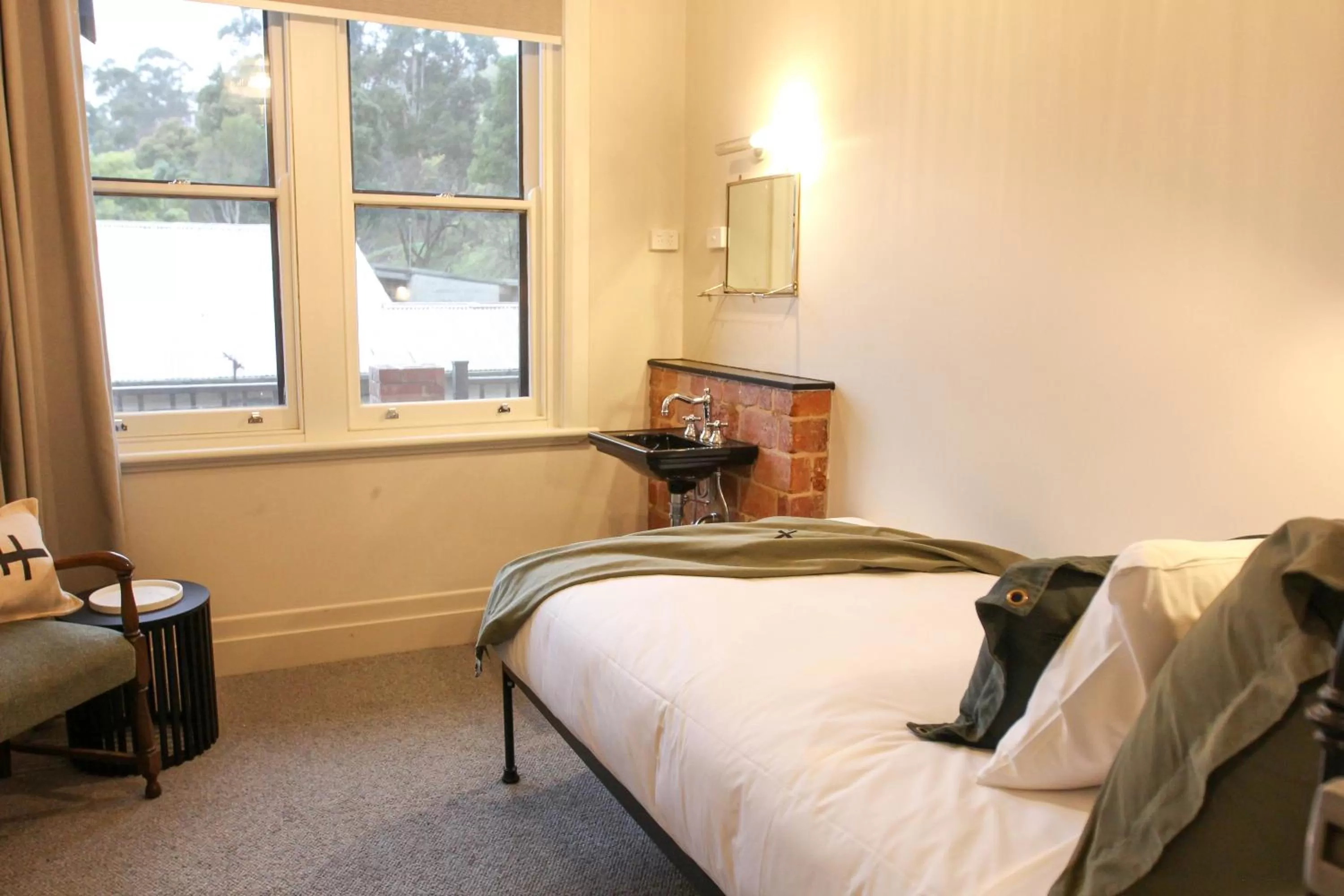 Bed in Alpine Hotel, Eat Drink Sleep