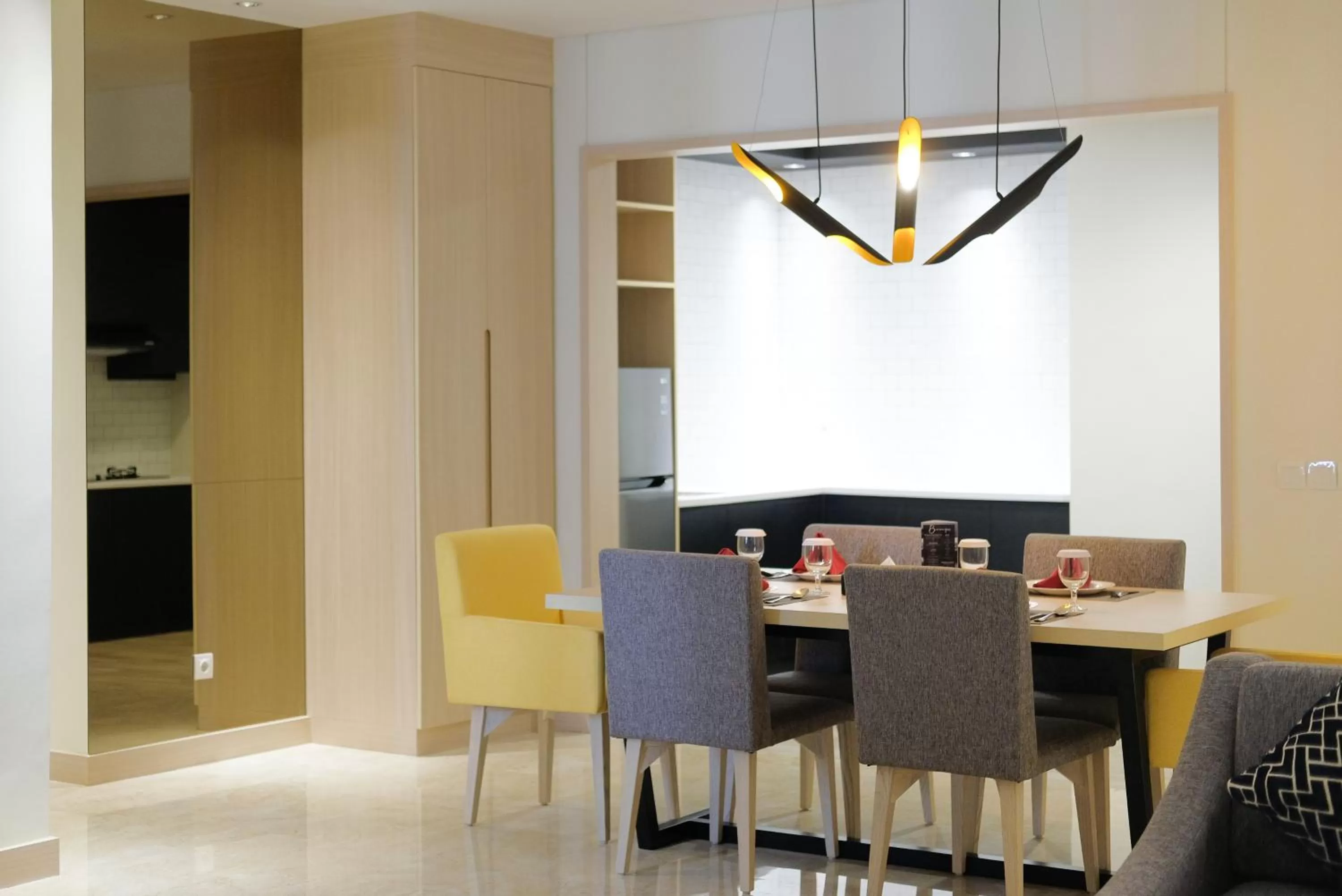 Dining area in Midtown Residence Simatupang Jakarta