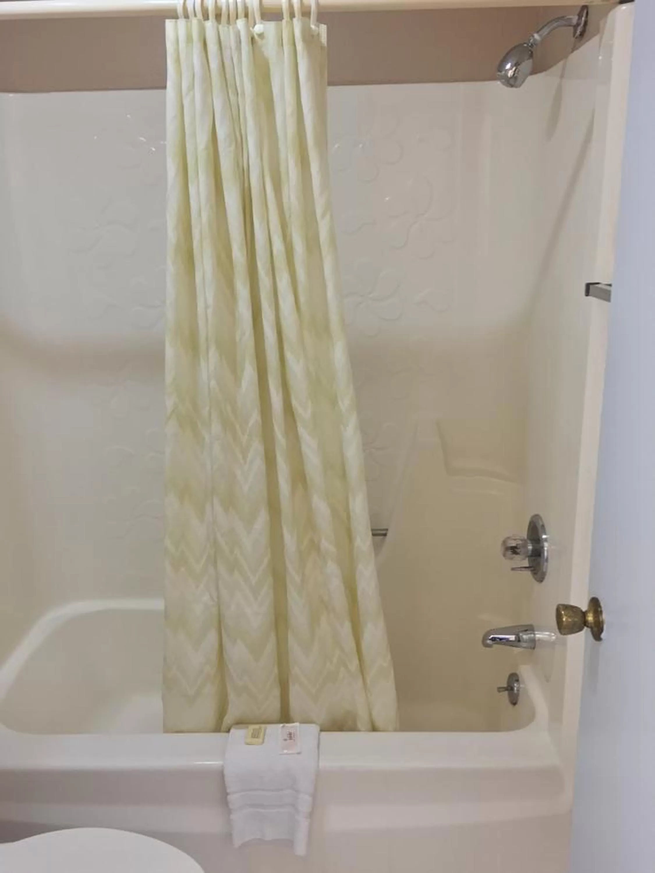 Shower in Budget Inn Motel