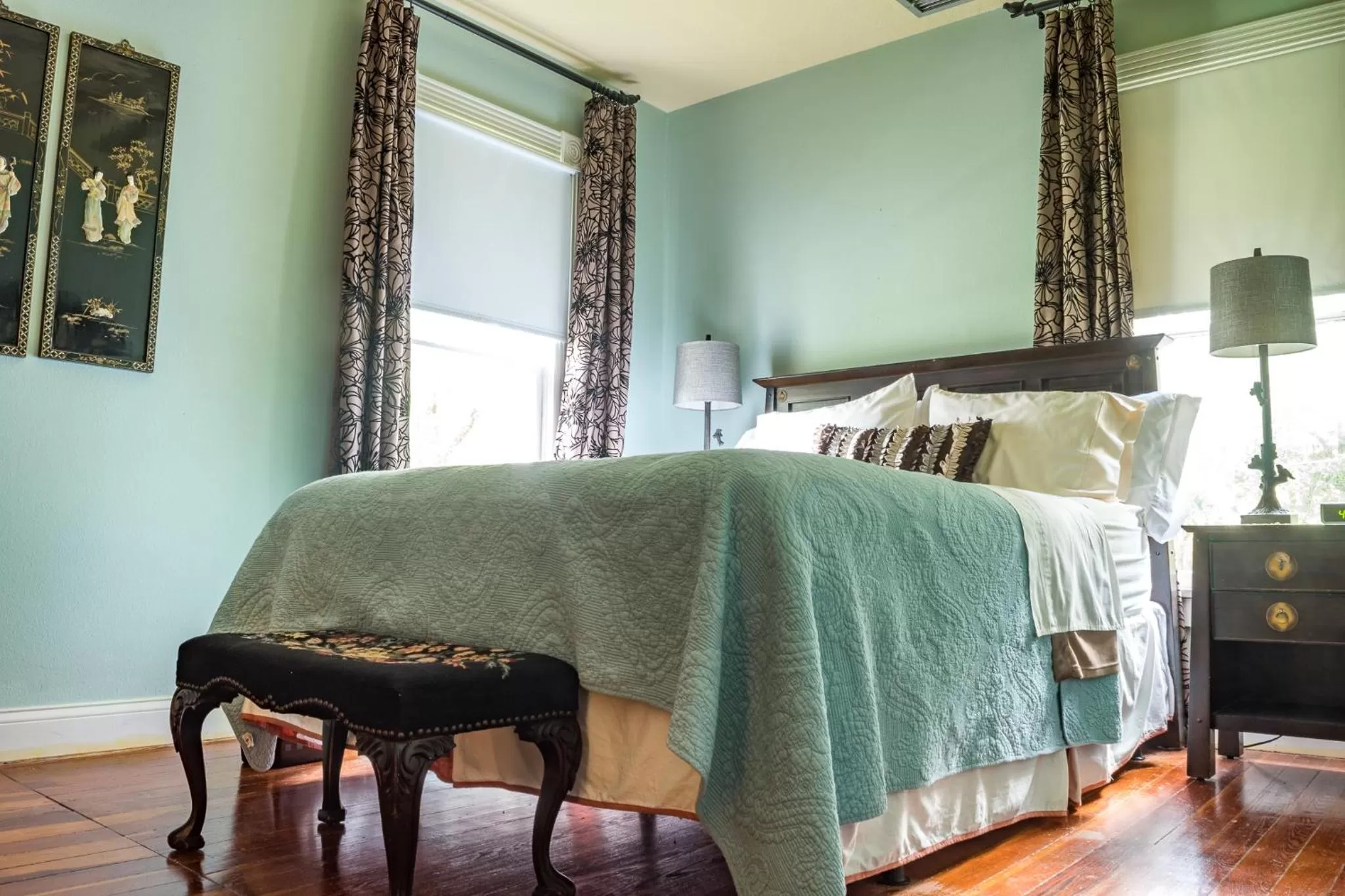 Bed in The Ann Stevens House