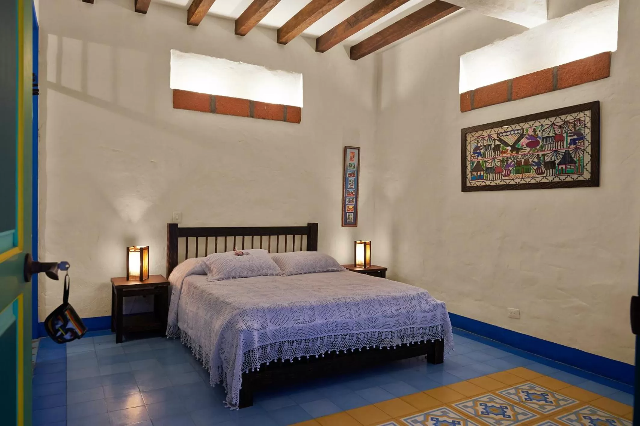 Bed in El Despertar Hotel