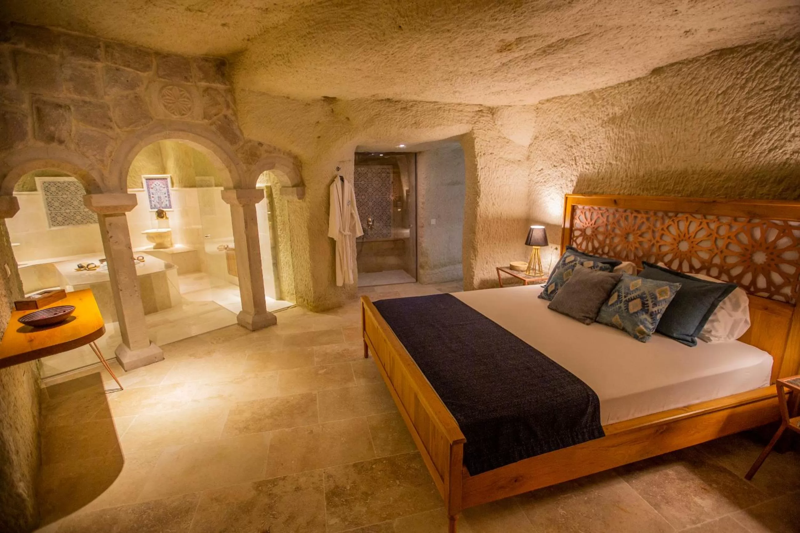 Bed in Azure Cave Suites - Cappadocia