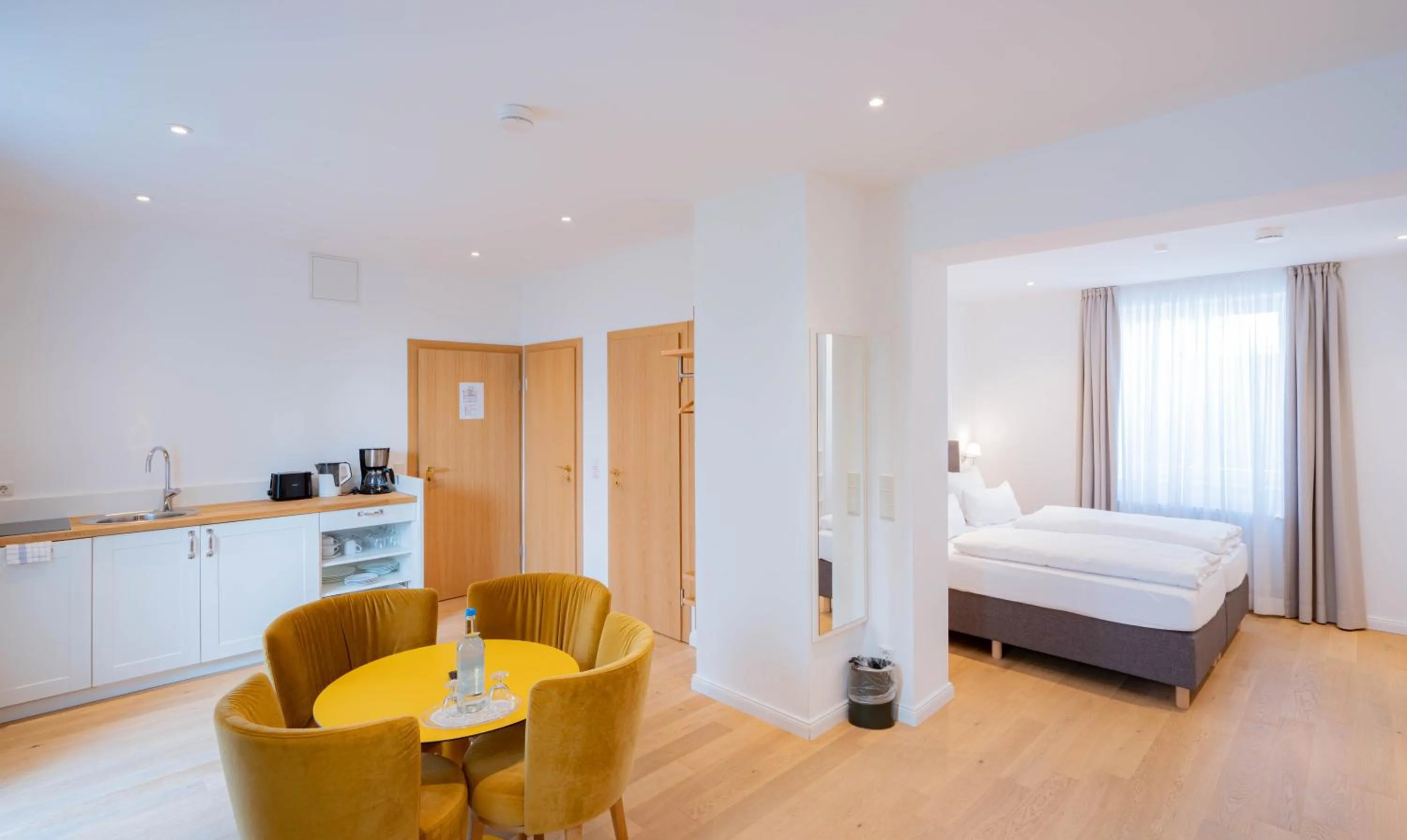 Living room, Bed in Logierhaus Austernfischer