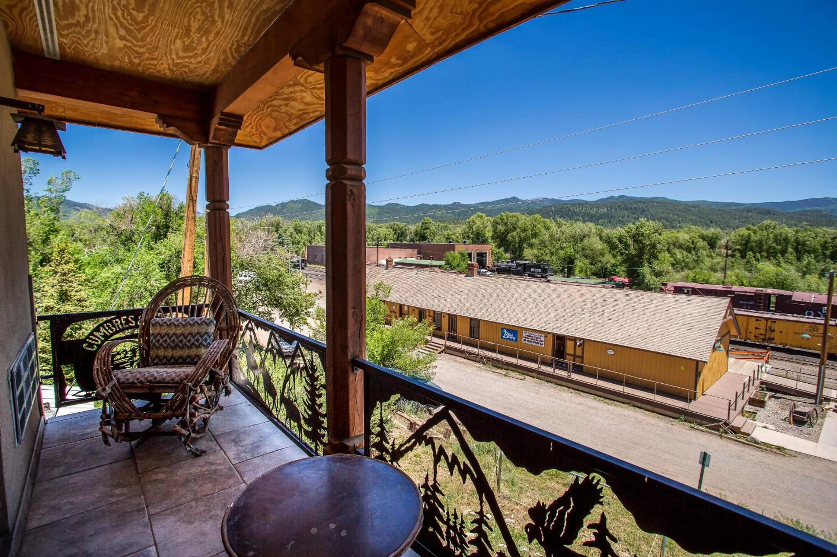 Balcony/Terrace in Main St Loft Overlooking Train Yard - Lofts Sterling & Sage - Toltec
