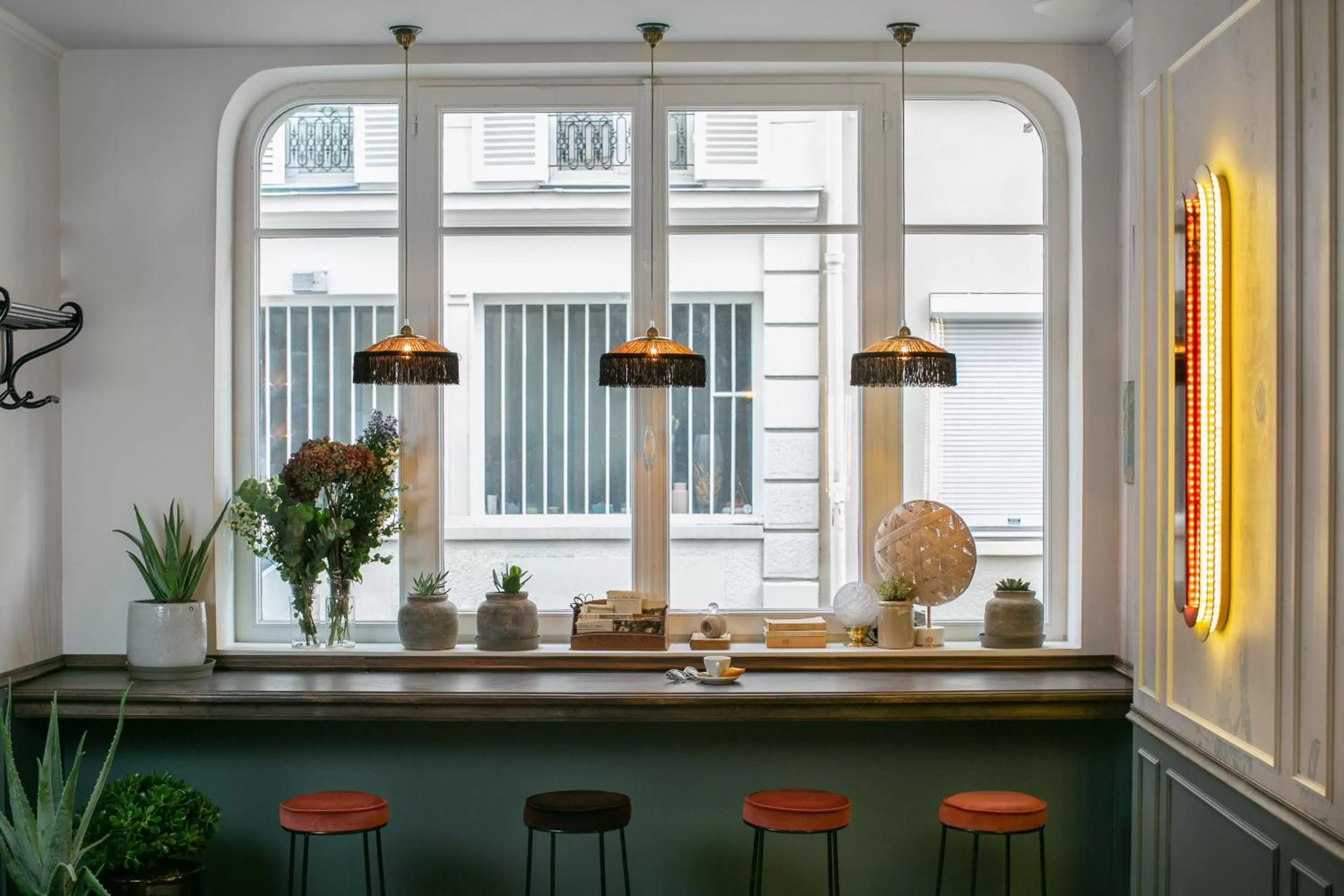 Lobby or reception in La Planque Hotel