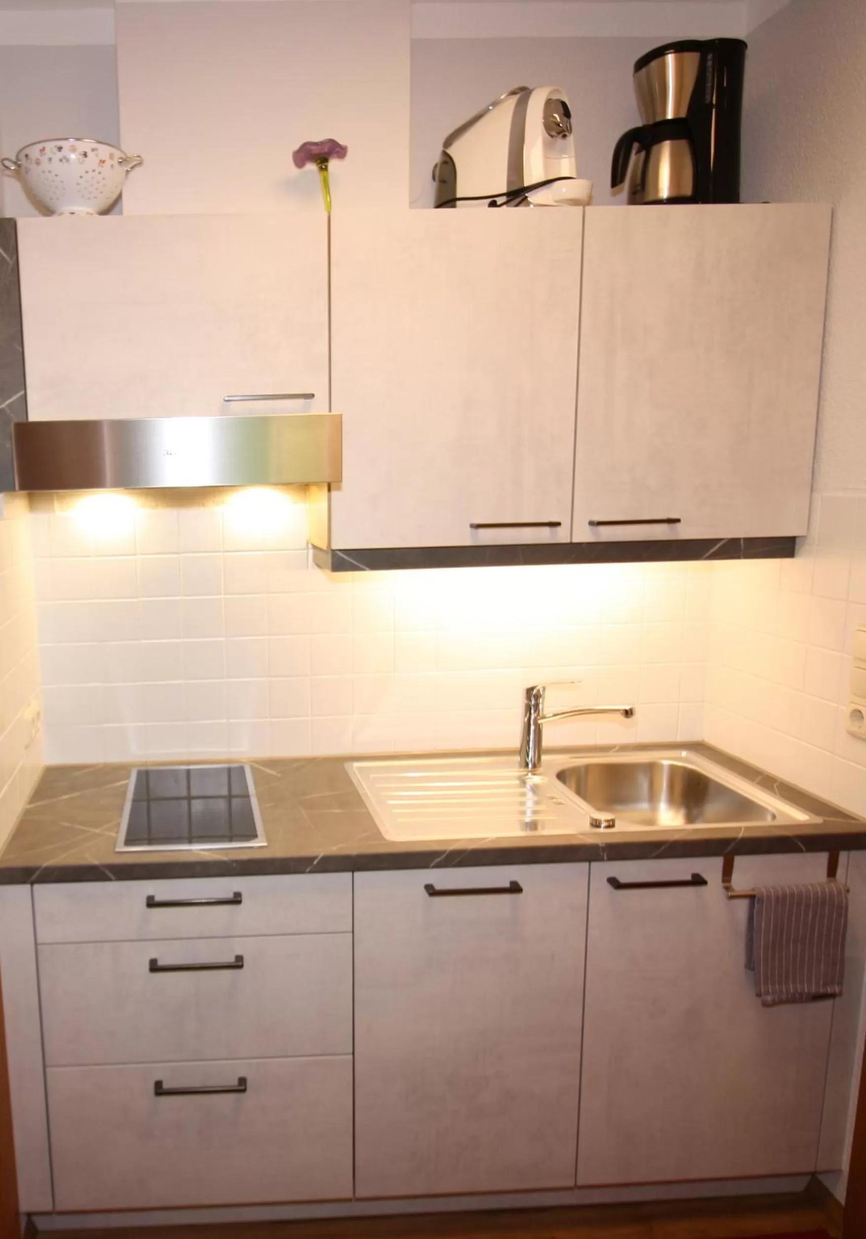 Kitchen or kitchenette in Vronis Waldhaus ADULTS ONLY