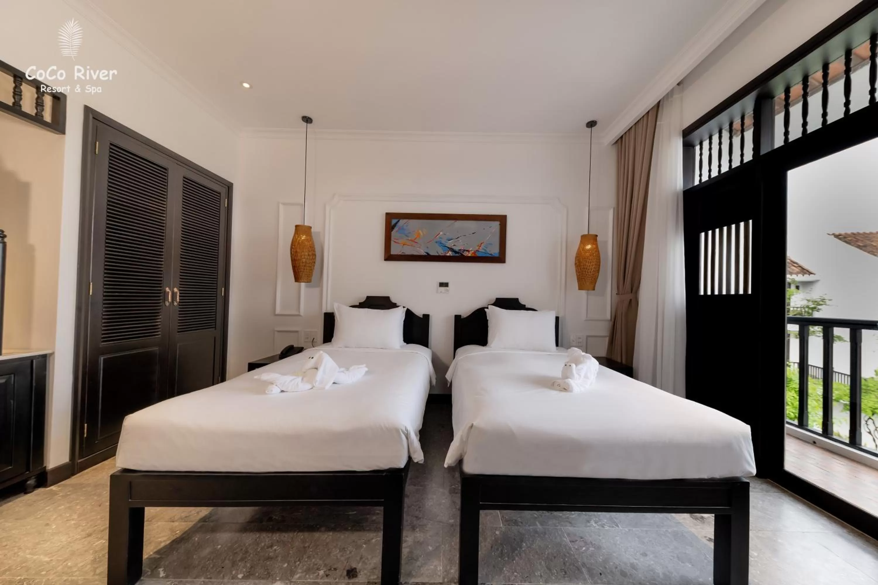 Bed in Hoi An Coco River Resort & Spa