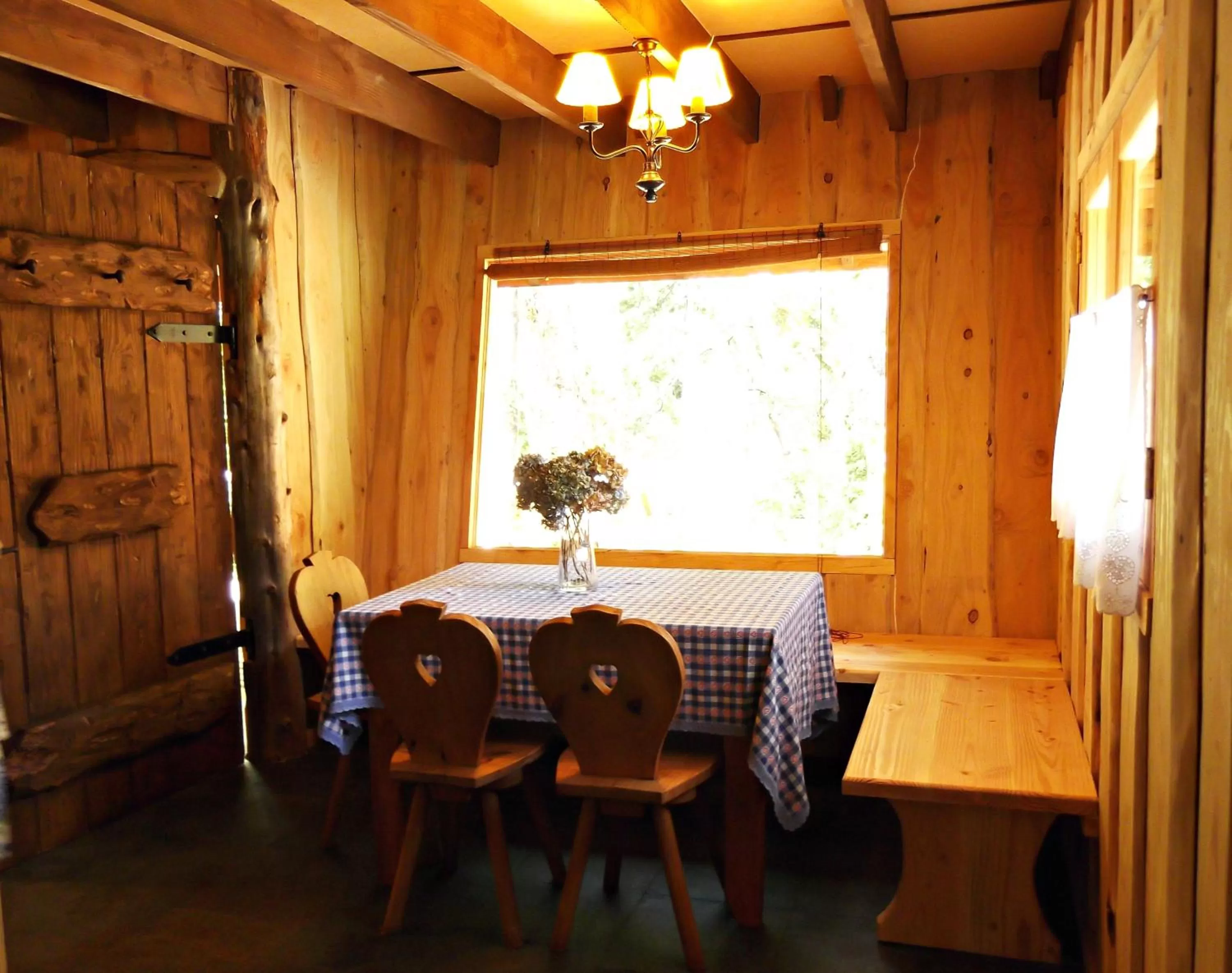 Decorative detail, Dining Area in Hotel Salto del Carileufu