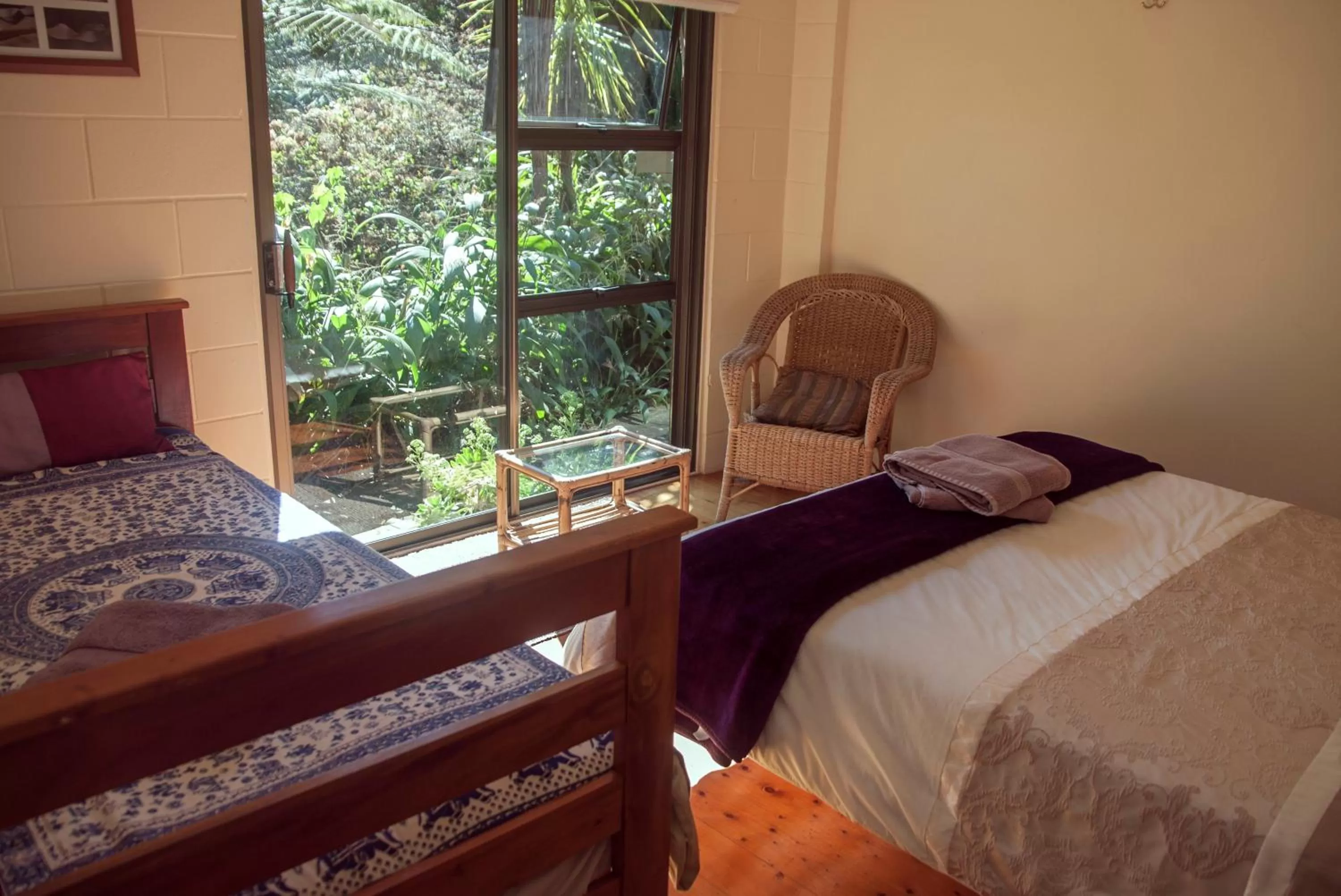 Day, Bed in Kawai Purapura Yoga Retreat Centre